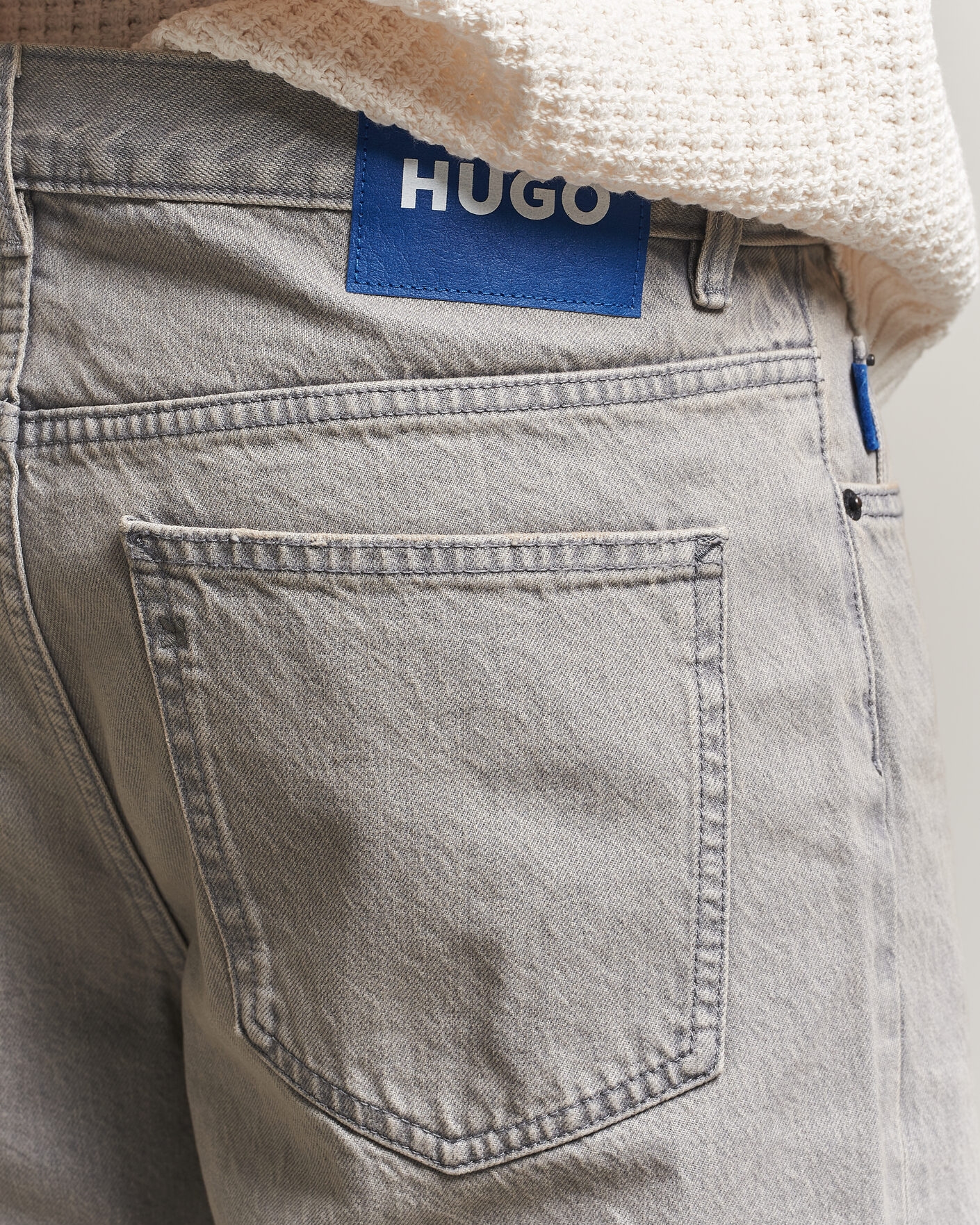 Herre | Skjorter | HUGO | Nate Baggy Fit Jeans Medium Grey