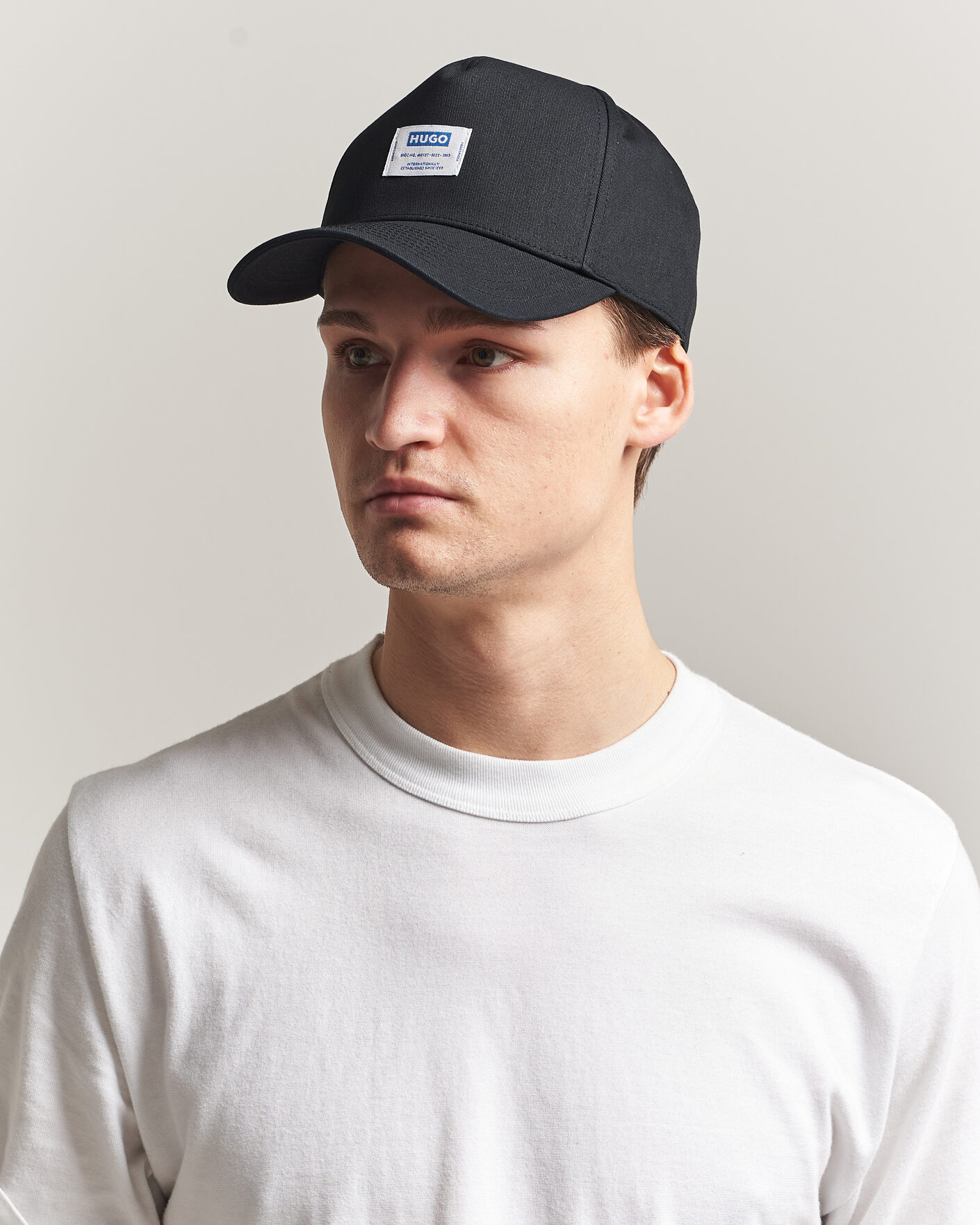 Herre | Hatte & kasketter | HUGO | Merk Logo Cap Black