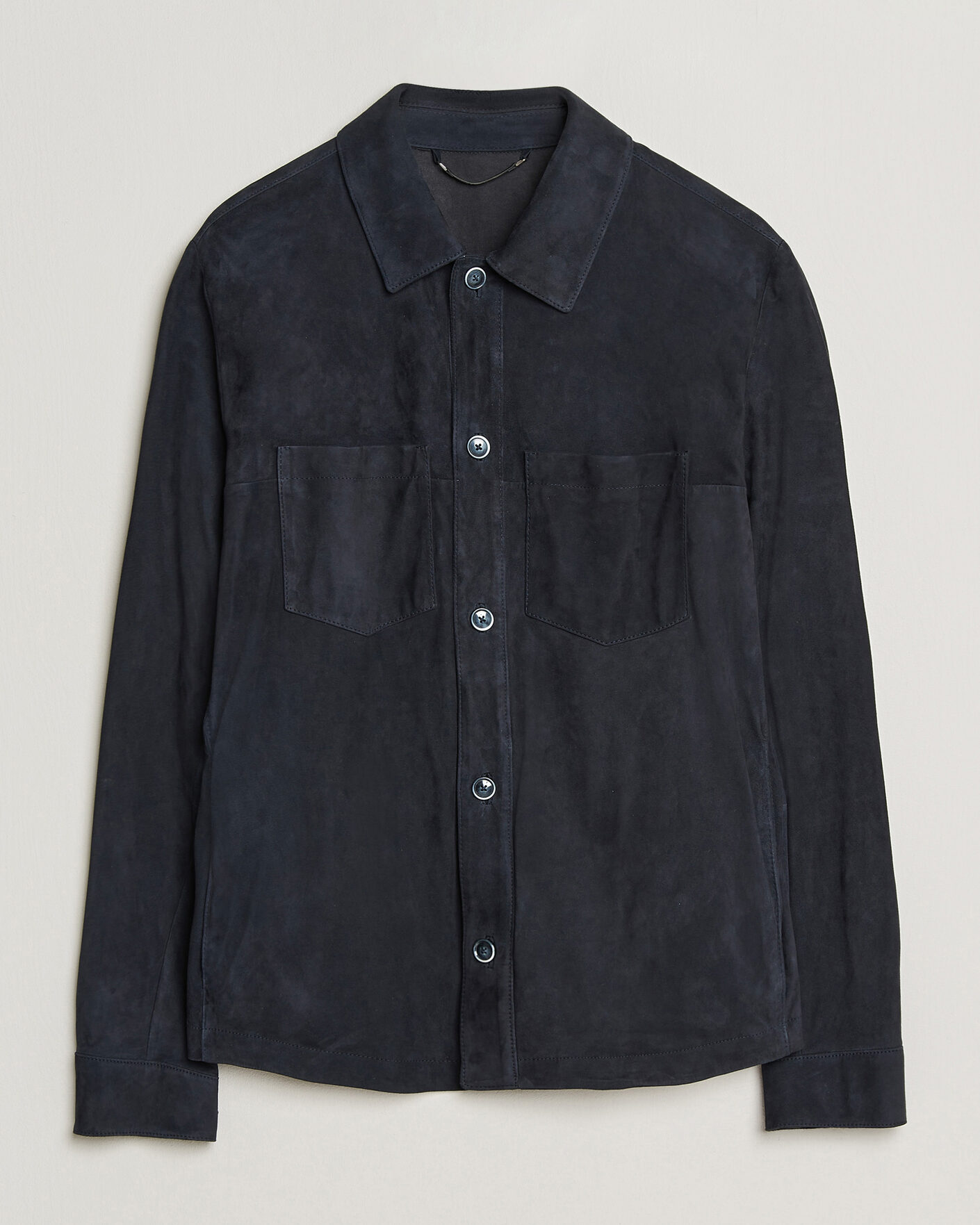 Herre | Jakker | BOSS CAMEL | Mando Suede Jacket Dark Blue