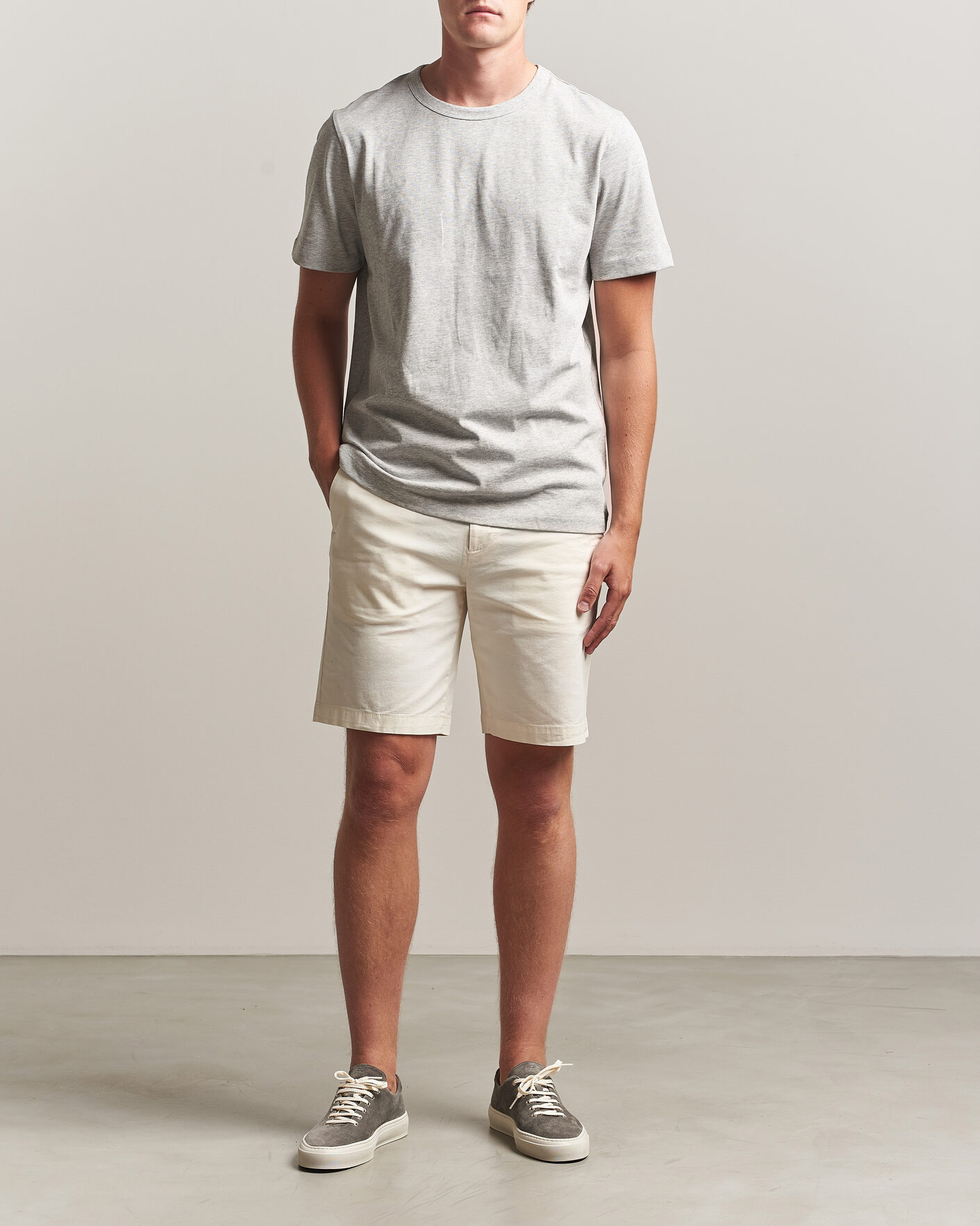 Herre | Shorts | Dockers | Slim Cotton/Linen Shorts Buttercream