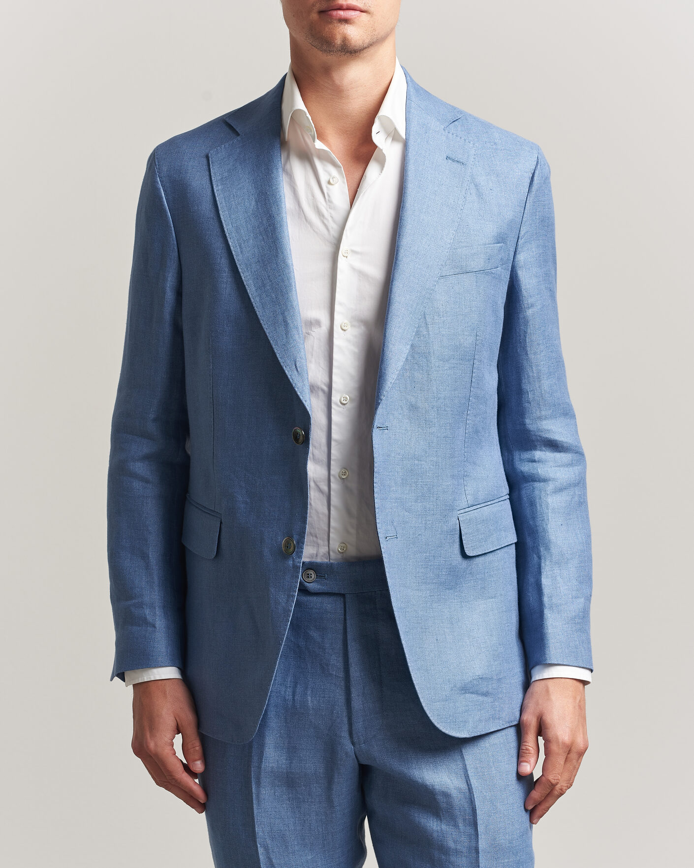Herre | Blazere & jakker | Oscar Jacobson | Ferry Soft Linen Blazer Light Blue