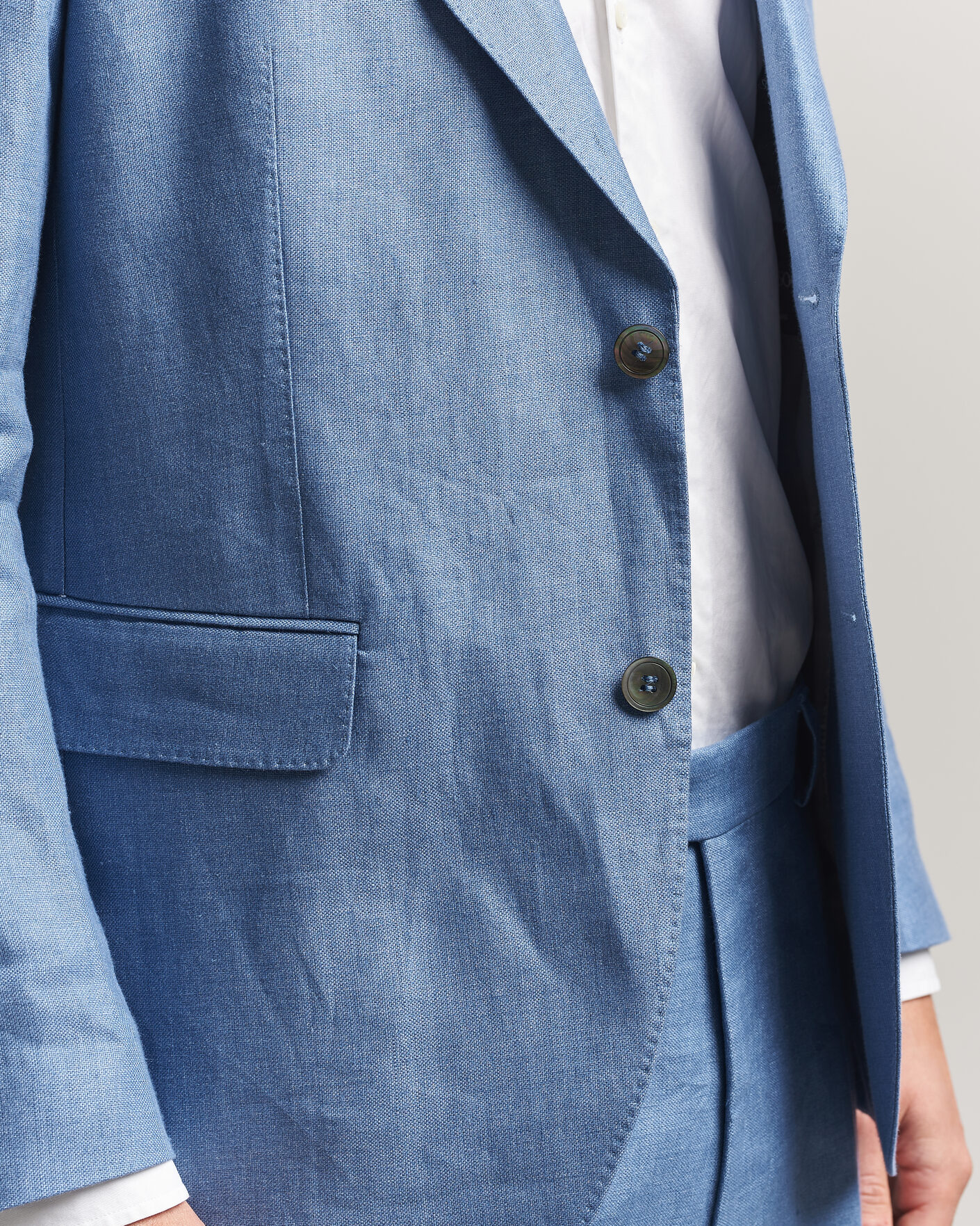 Herre | Blazere & jakker | Oscar Jacobson | Ferry Soft Linen Blazer Light Blue