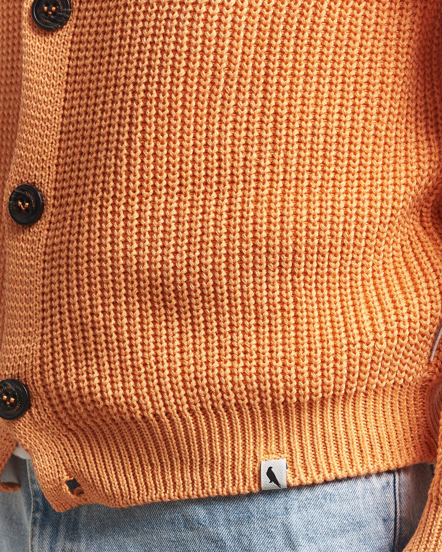 Herre | Trøjer | Peregrine | River Cotton Cardigan Apricot