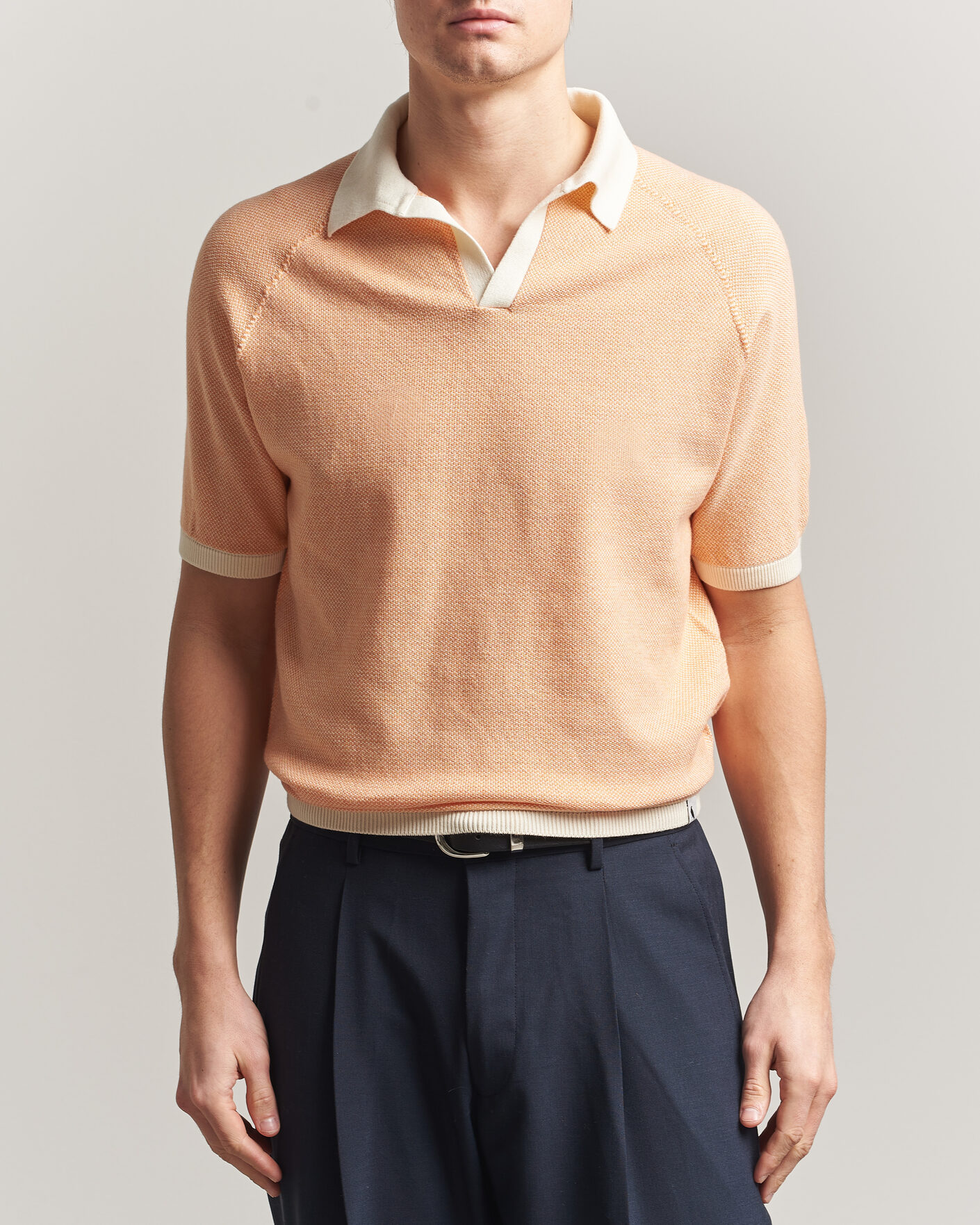 Herre | Polotrøjer | Peregrine | Lynton Cotton Polo Apricot