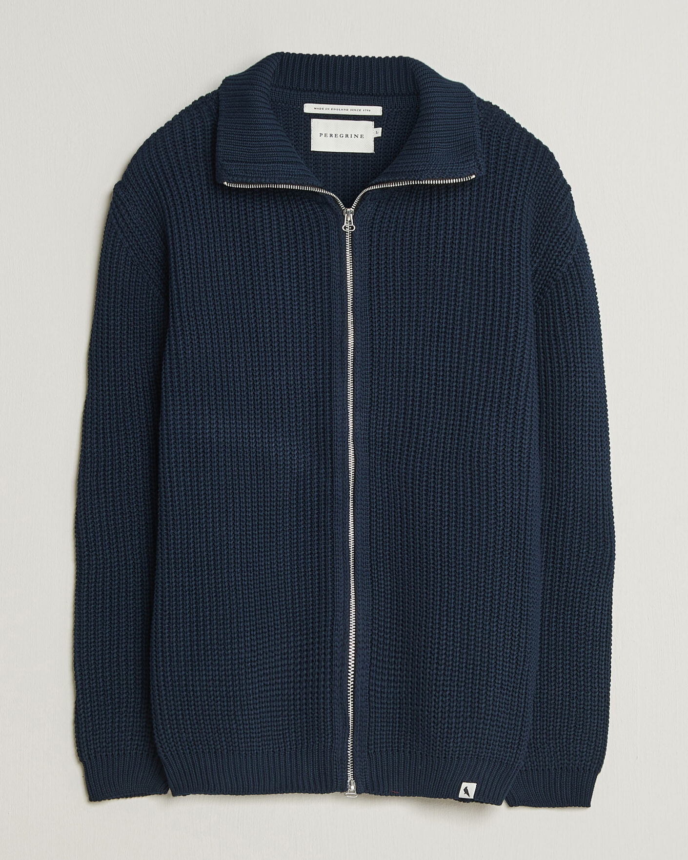 Herre | Trøjer | Peregrine | River Cotton Zip Cardigan Navy