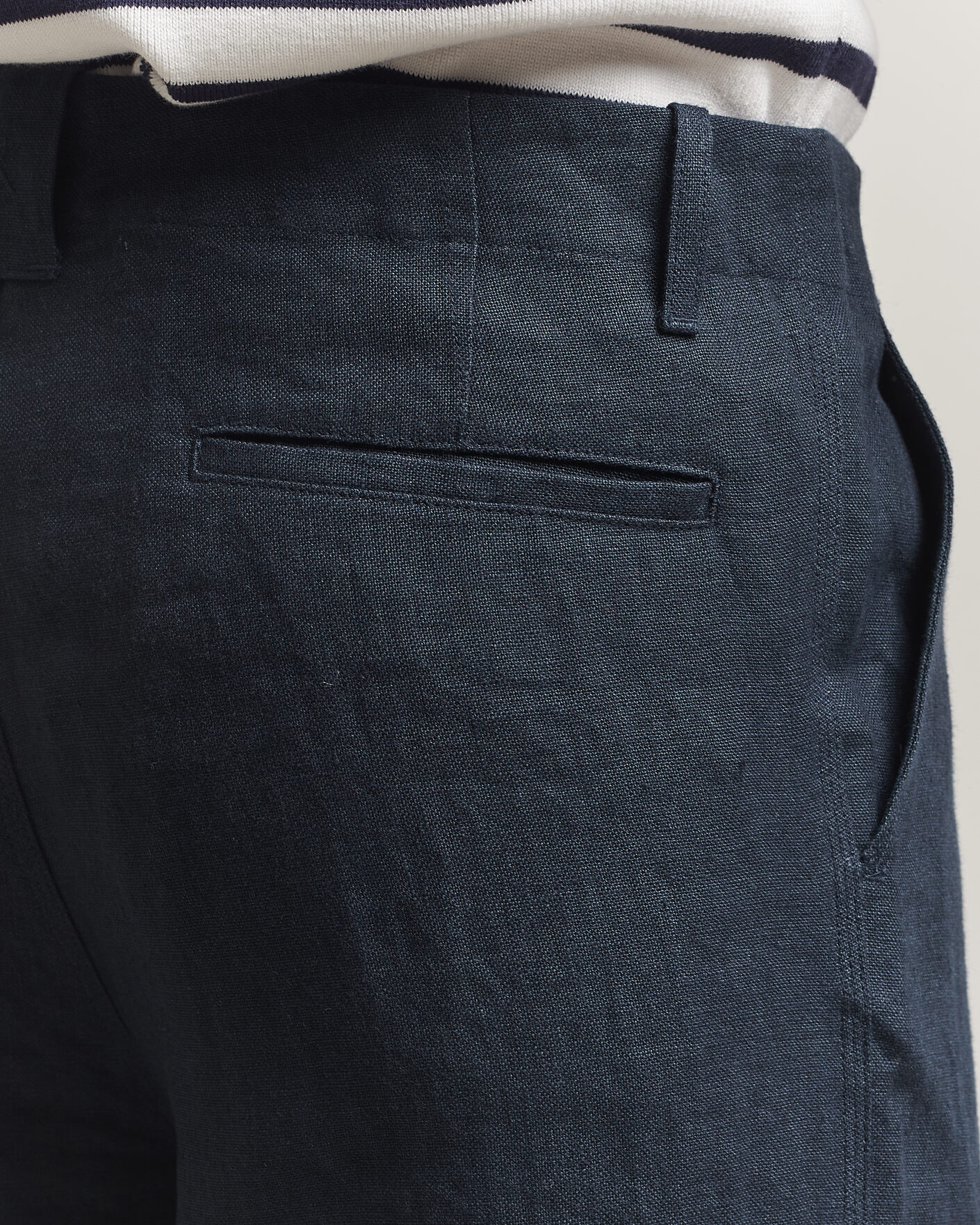 Herre | Bukser | Peregrine | Windsor Linen Trousers Navy
