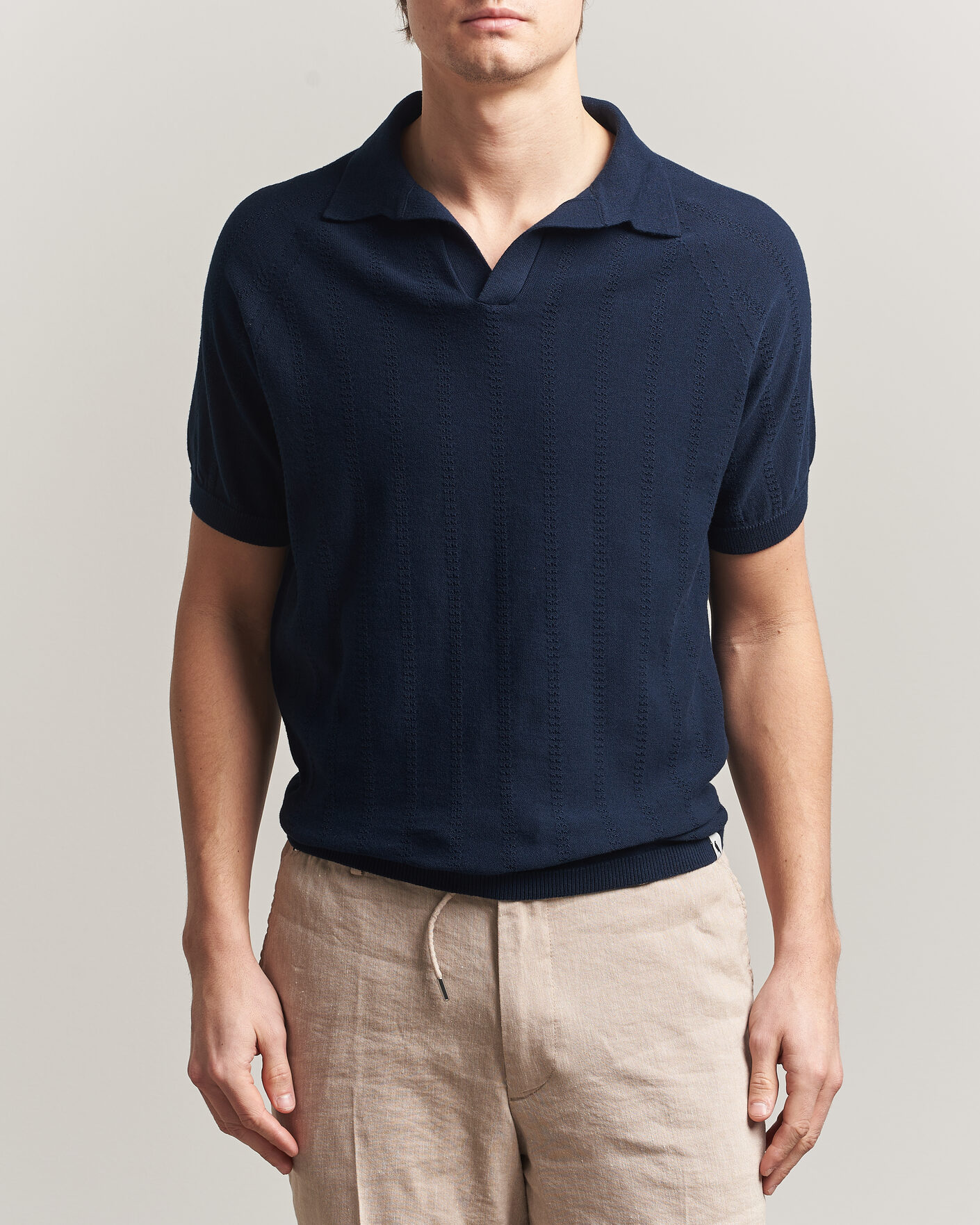 Herre | Polotrøjer | Peregrine | Alma Cotton Structure Polo Navy