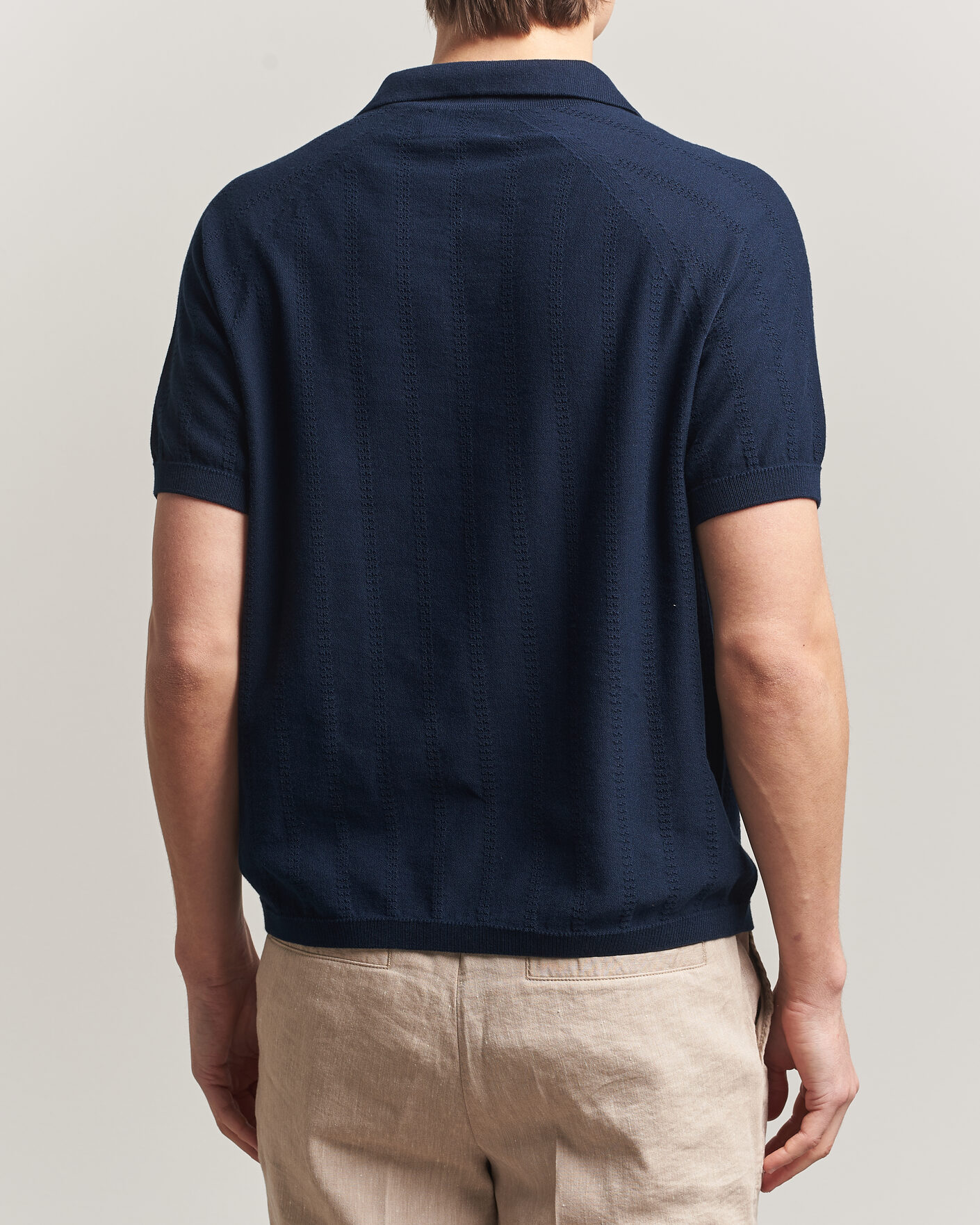 Herre | Polotrøjer | Peregrine | Alma Cotton Structure Polo Navy