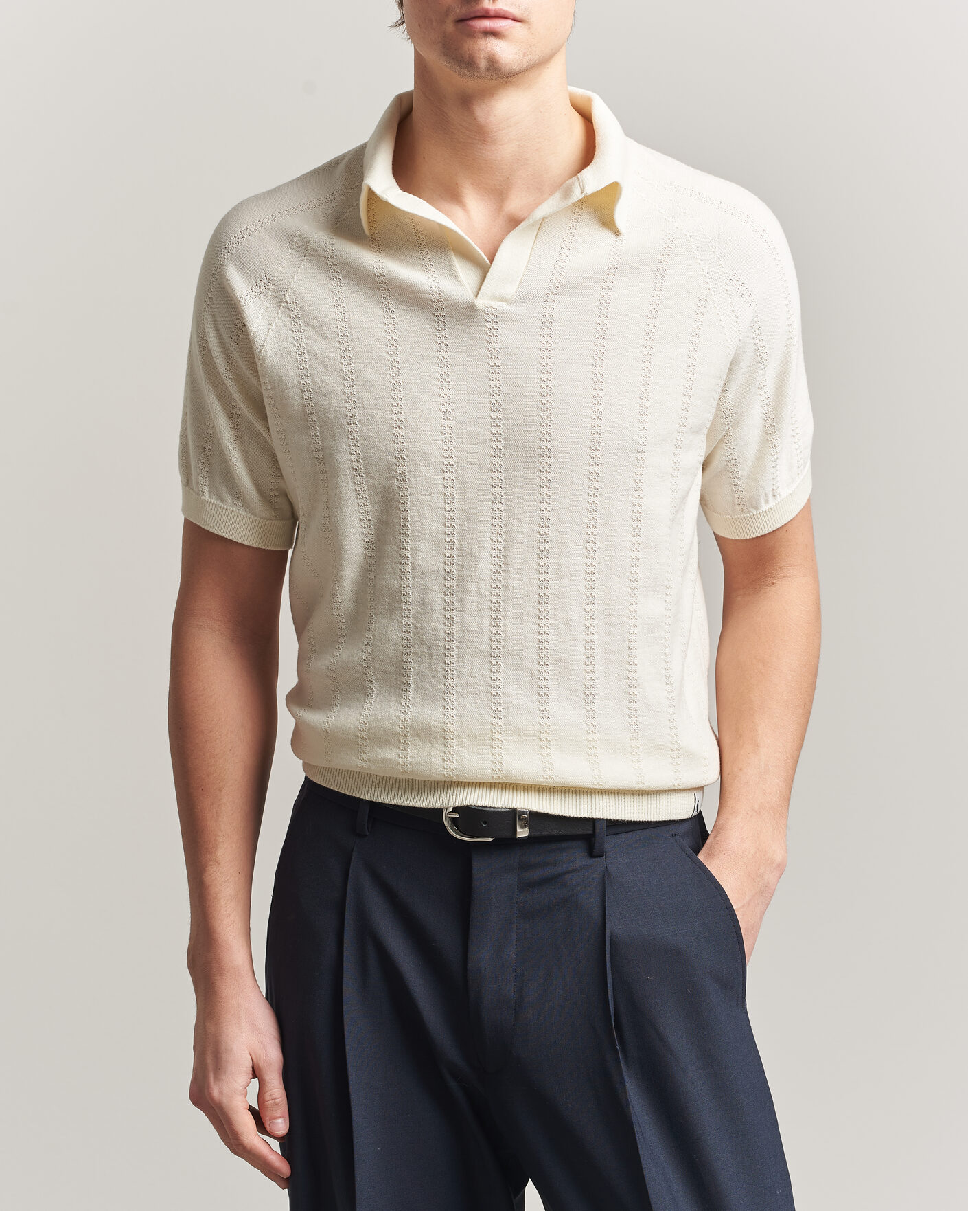 Herre | Polotrøjer | Peregrine | Alma Cotton Structure Polo White