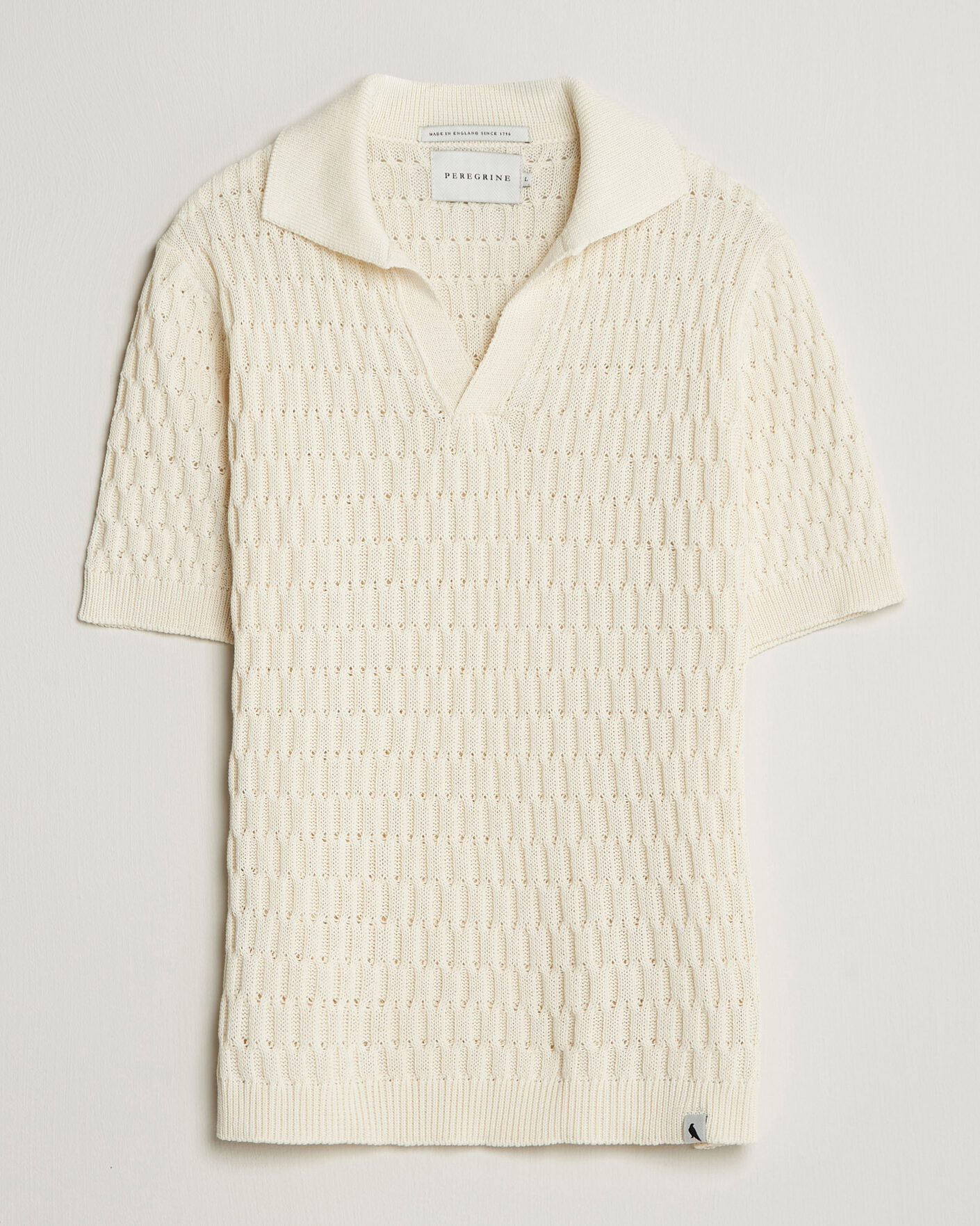 Herre | Polotrøjer | Peregrine | Cove Knitted Cotton Polo Shirt White