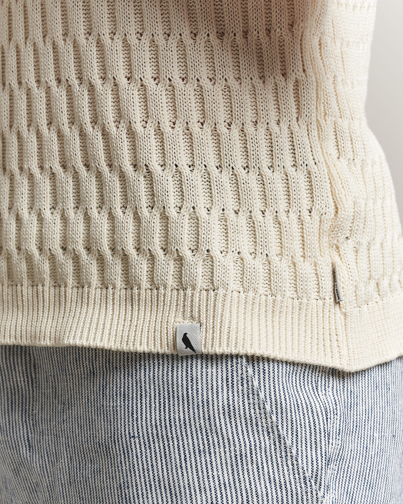Herre | Polotrøjer | Peregrine | Cove Knitted Cotton Polo Shirt White