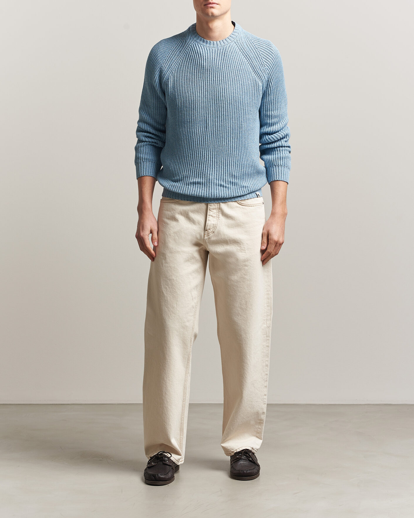 Herre | Trøjer | Peregrine | Harry Organic Cotton Sweater Ocean