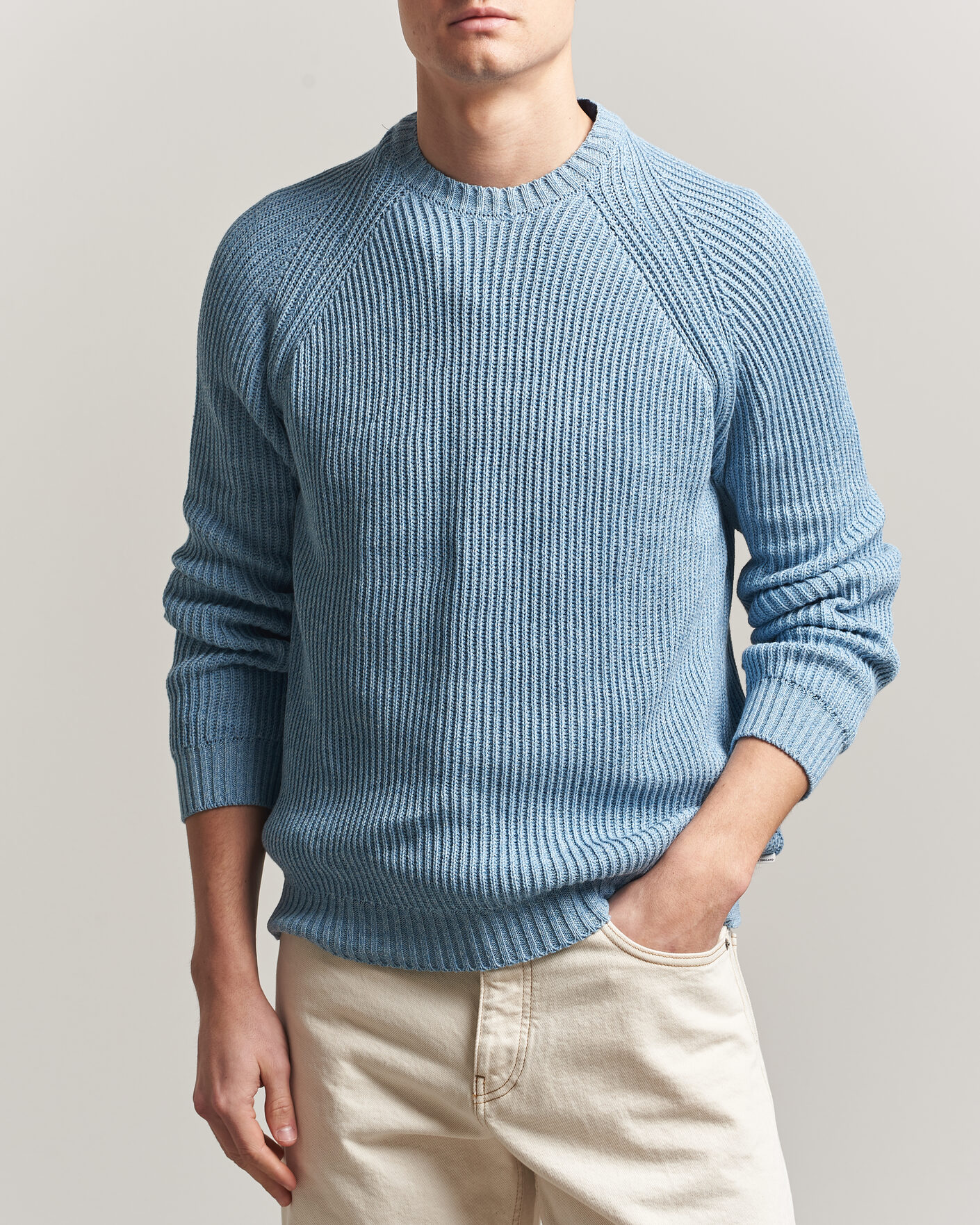 Herre | Trøjer | Peregrine | Harry Organic Cotton Sweater Ocean