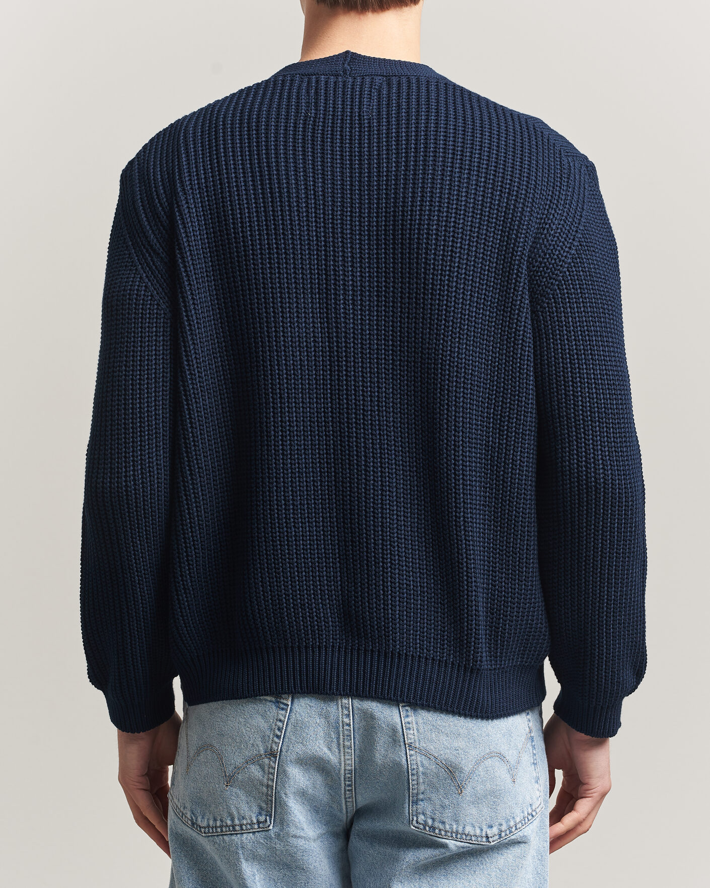 Herre | Trøjer | Peregrine | River Cotton Cardigan Navy