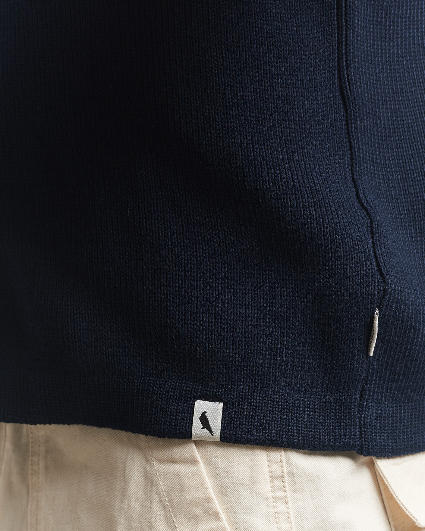 Herre | Trøjer | Peregrine | River Knitted Cotton Schacket Navy