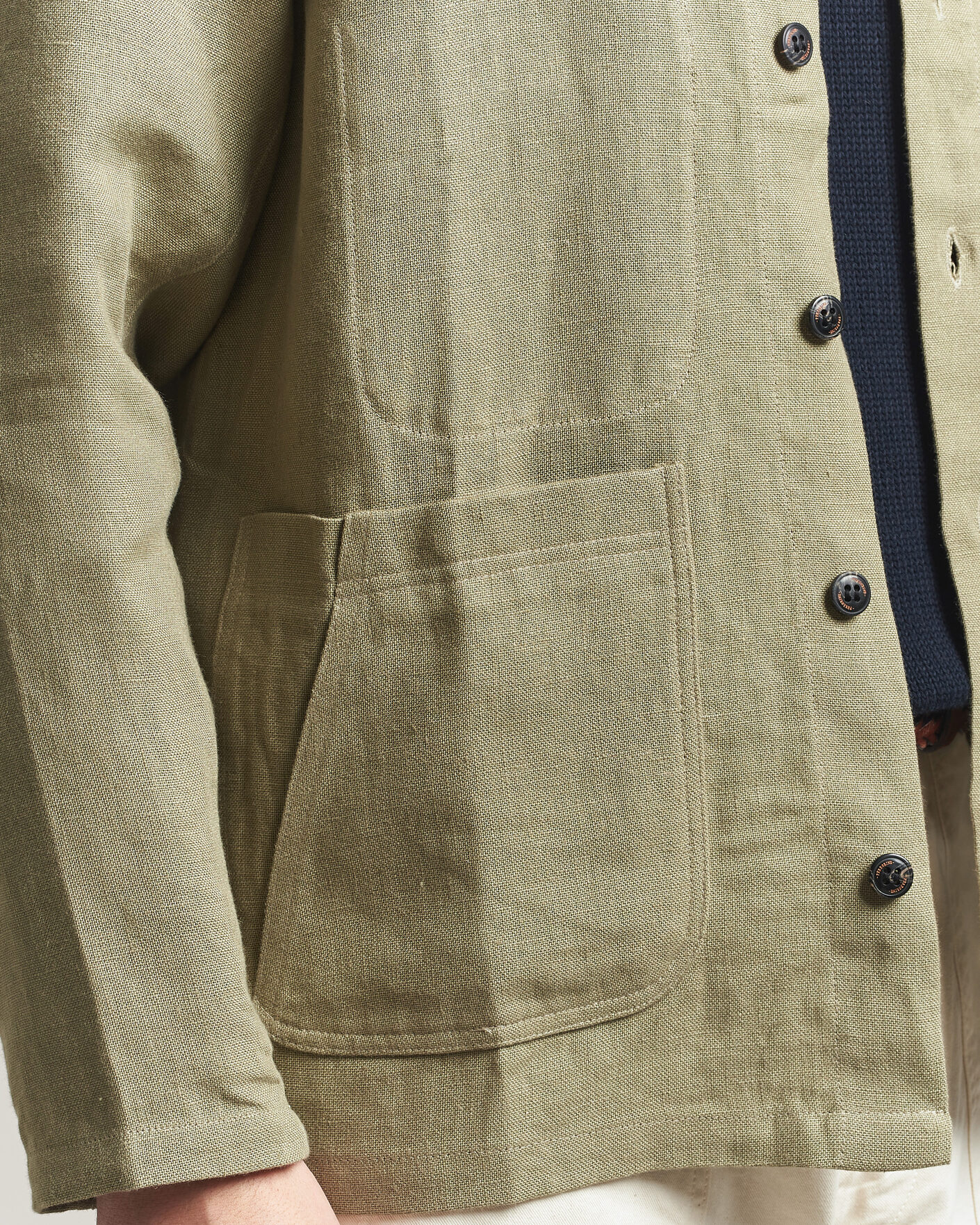 Herre | Skjorter | Peregrine | Windsor Linen Shacket Khaki