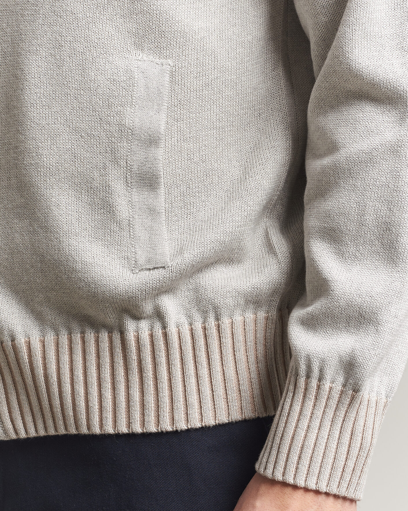 Herre | Trøjer | Morgano | Cotton/Cashmere Knitted Cardigan Light Grey
