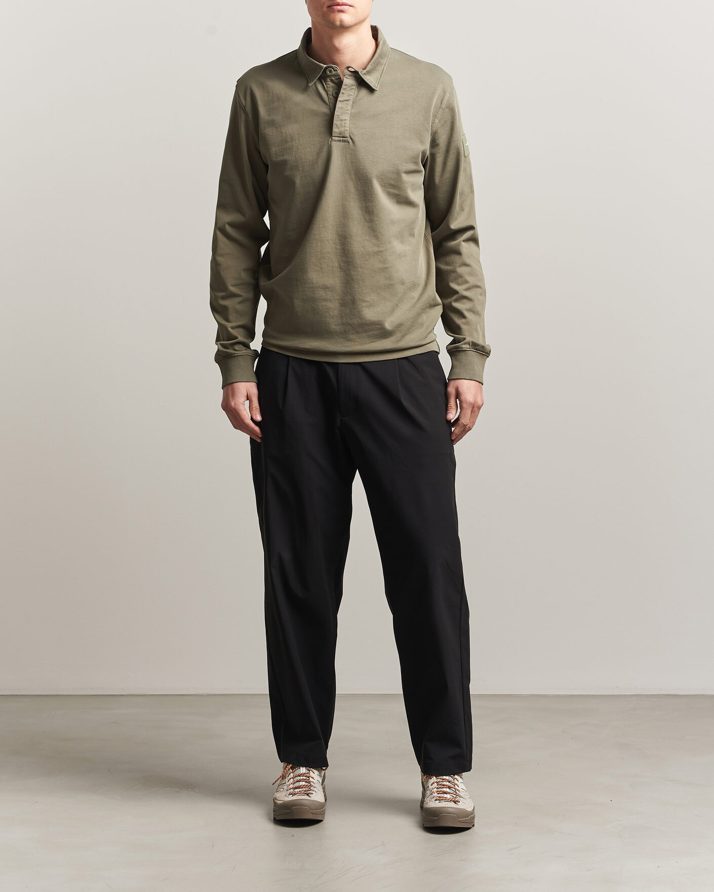 Herre | Trøjer | Sail Racing | Wind Pigment Dyed Rugger Mud Green