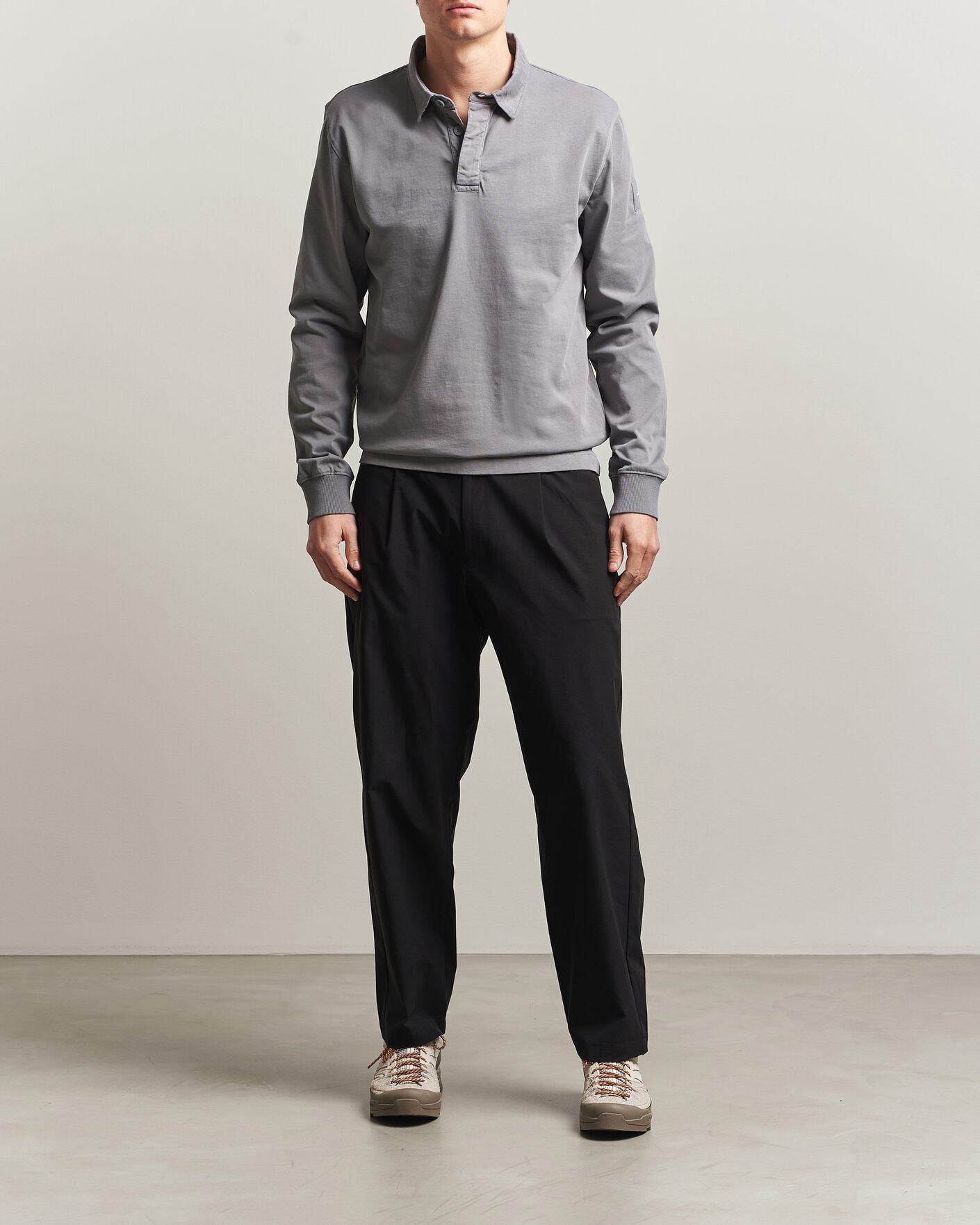 Herre | Trøjer | Sail Racing | Wind Pigment Dyed Rugger Frost Grey