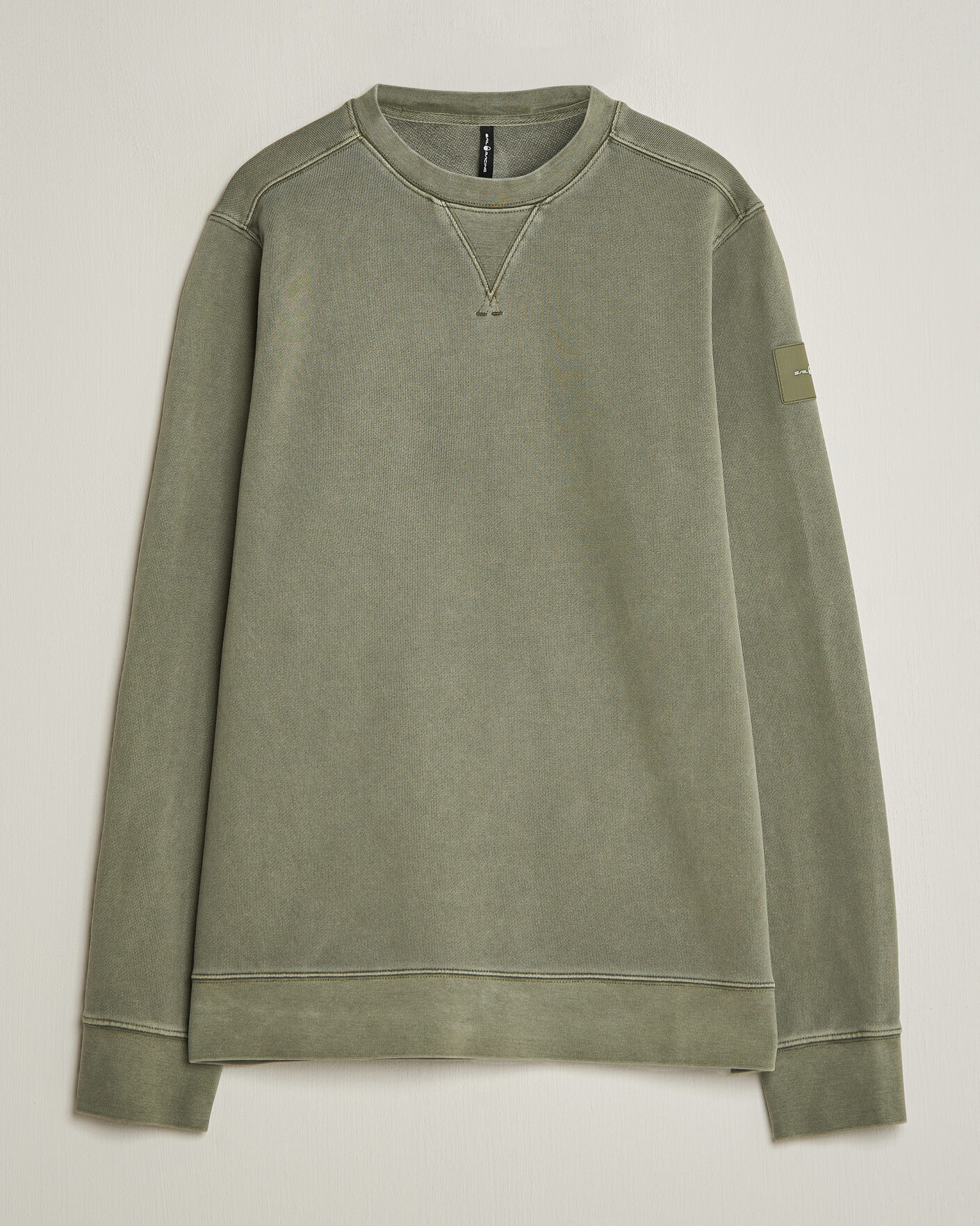 Herre | Trøjer | Sail Racing | Wind Pigment Dyed Sweatshirt Mud Green