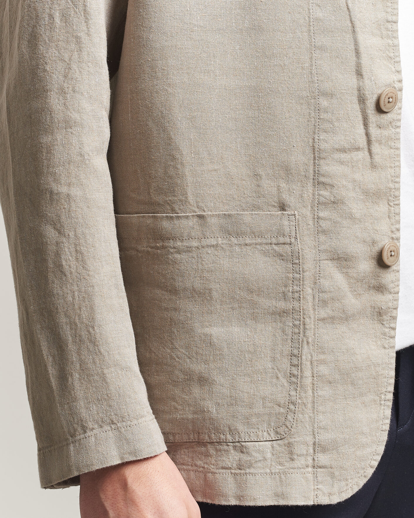 Herre | Blazere & jakker | KnowledgeCotton Apparel | Linen Blazer Twill