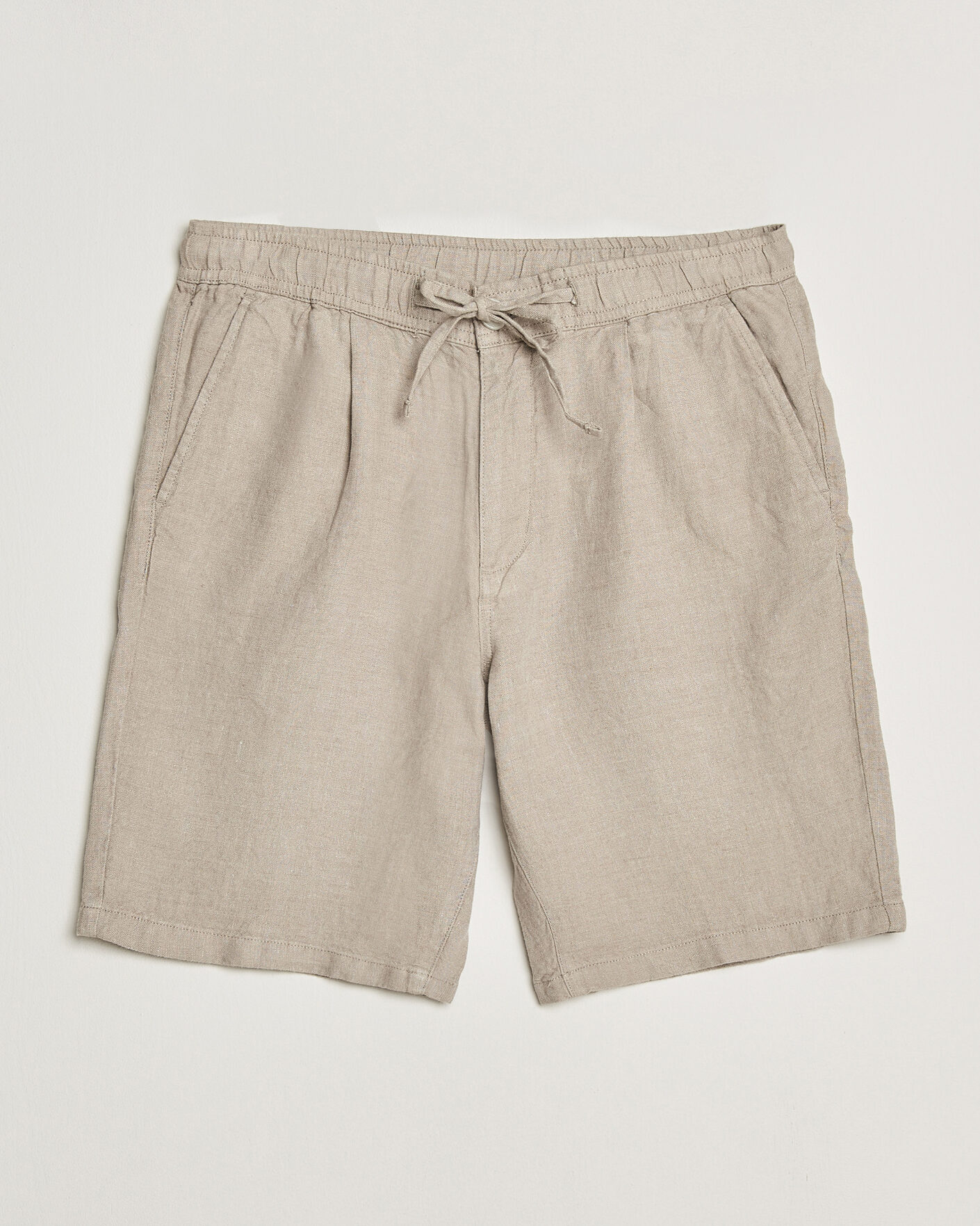 Herre | Shorts | KnowledgeCotton Apparel | Loose Linen Shorts Twill