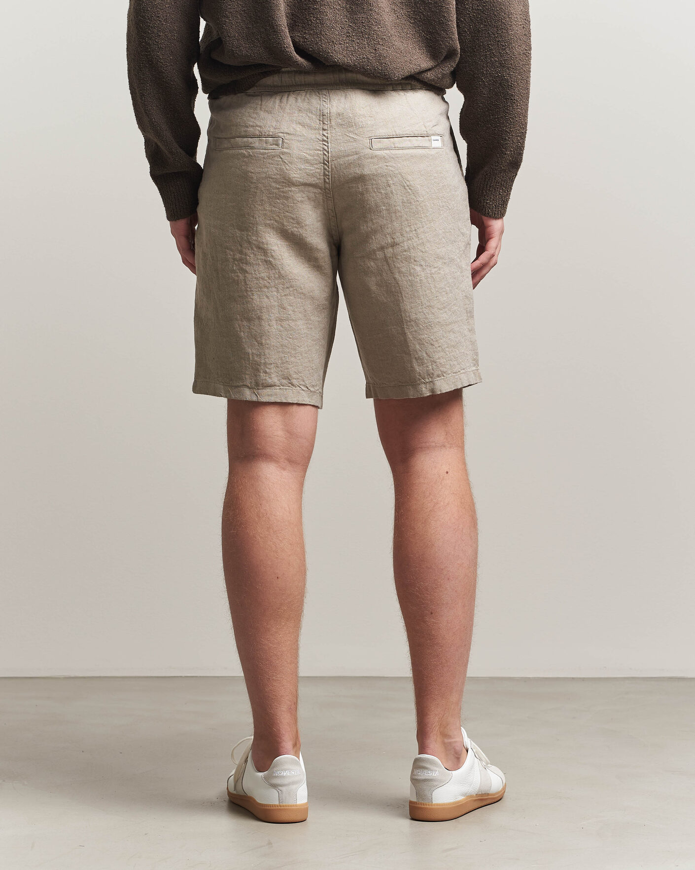 Herre | Shorts | KnowledgeCotton Apparel | Loose Linen Shorts Twill