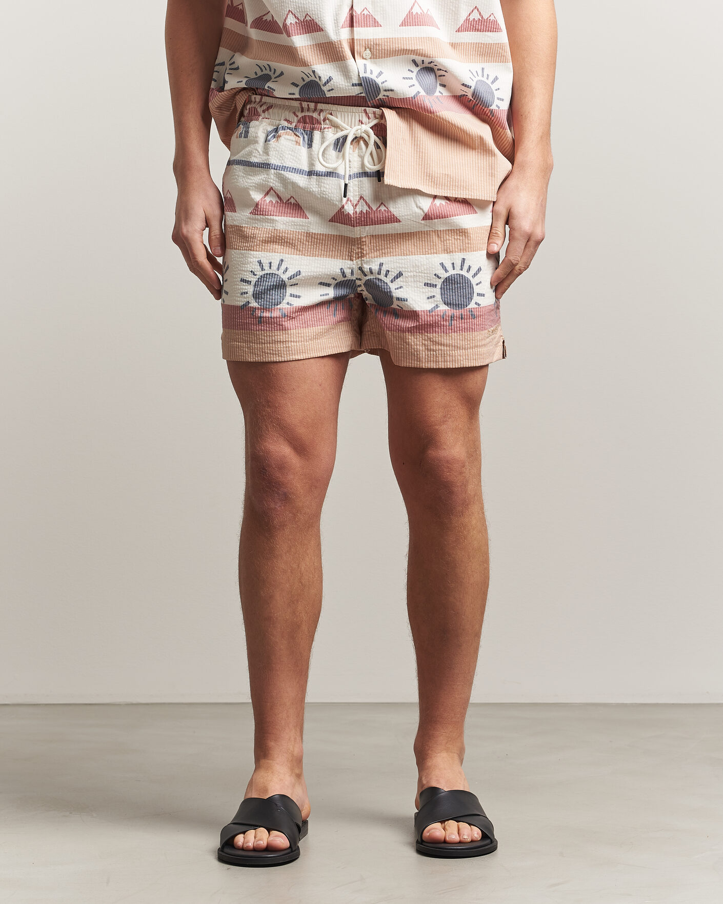 Herre | Badebukser | KnowledgeCotton Apparel | Printed Swimshorts Multi