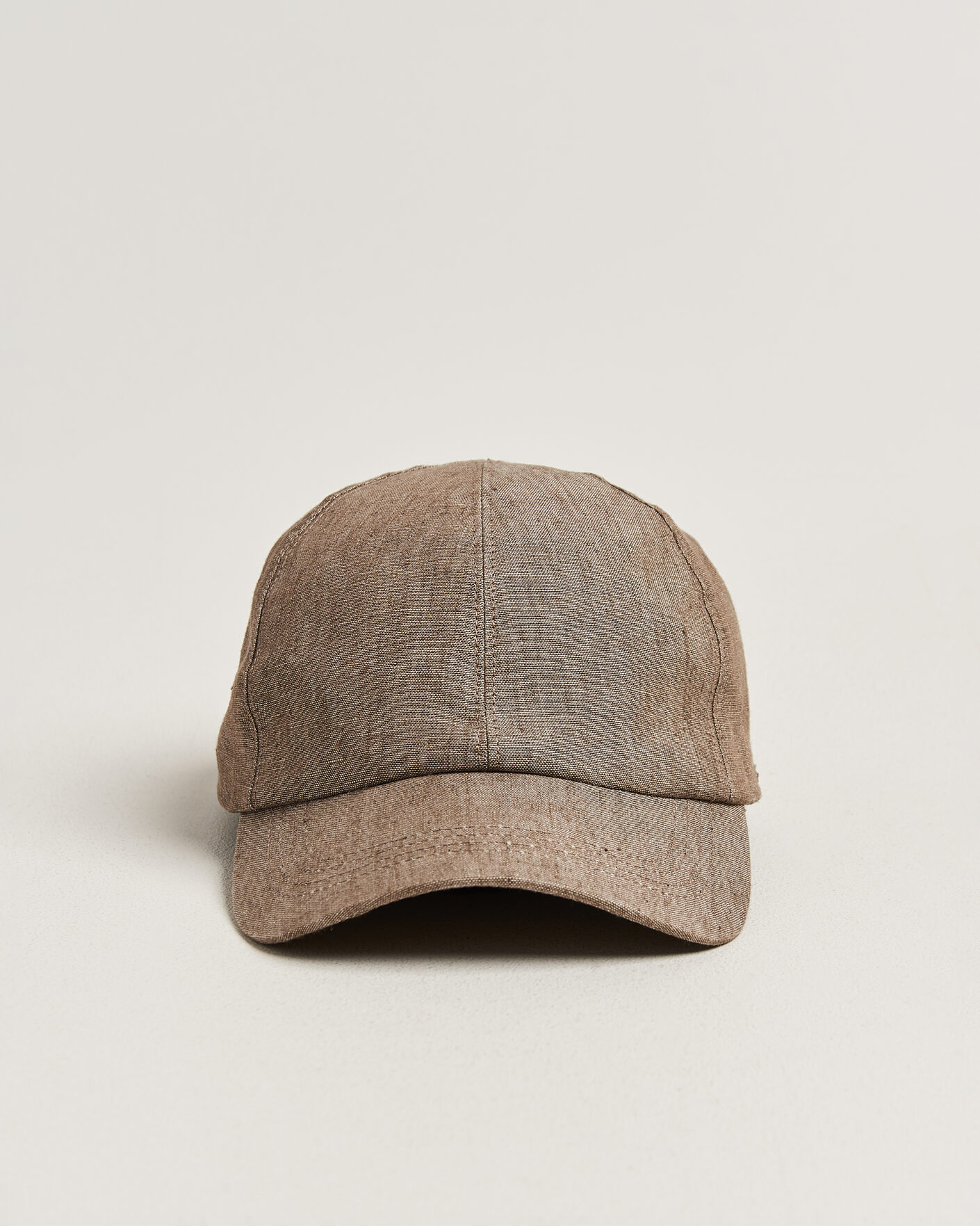 Herre | Hatte & kasketter | Wigéns | Baseball Linen Cap Light Brown
