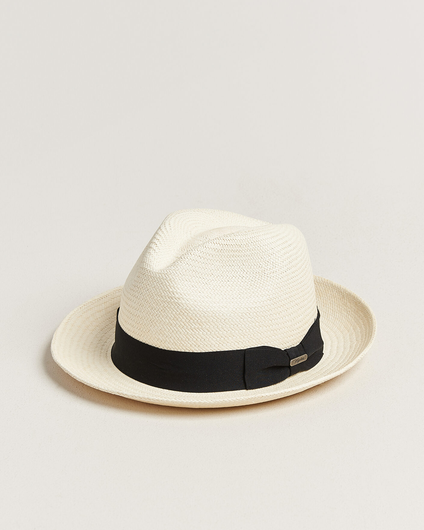 Herre | Hatte & kasketter | Wigéns | Trilby Panama Hat White/Black