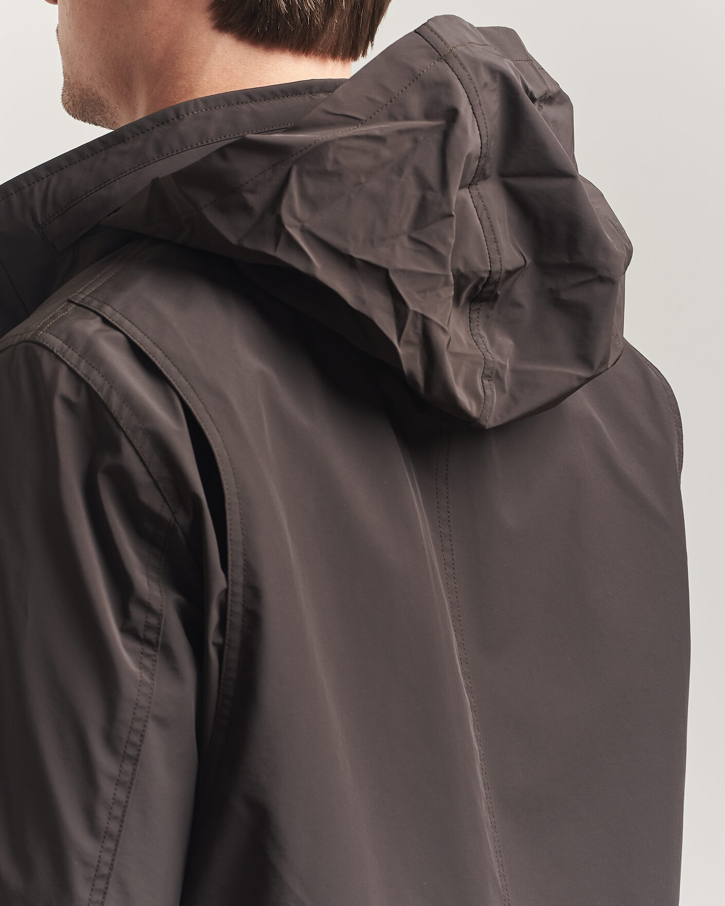 Herre | Jakker | Oscar Jacobson | M65 Nylon Field Jacket Brown