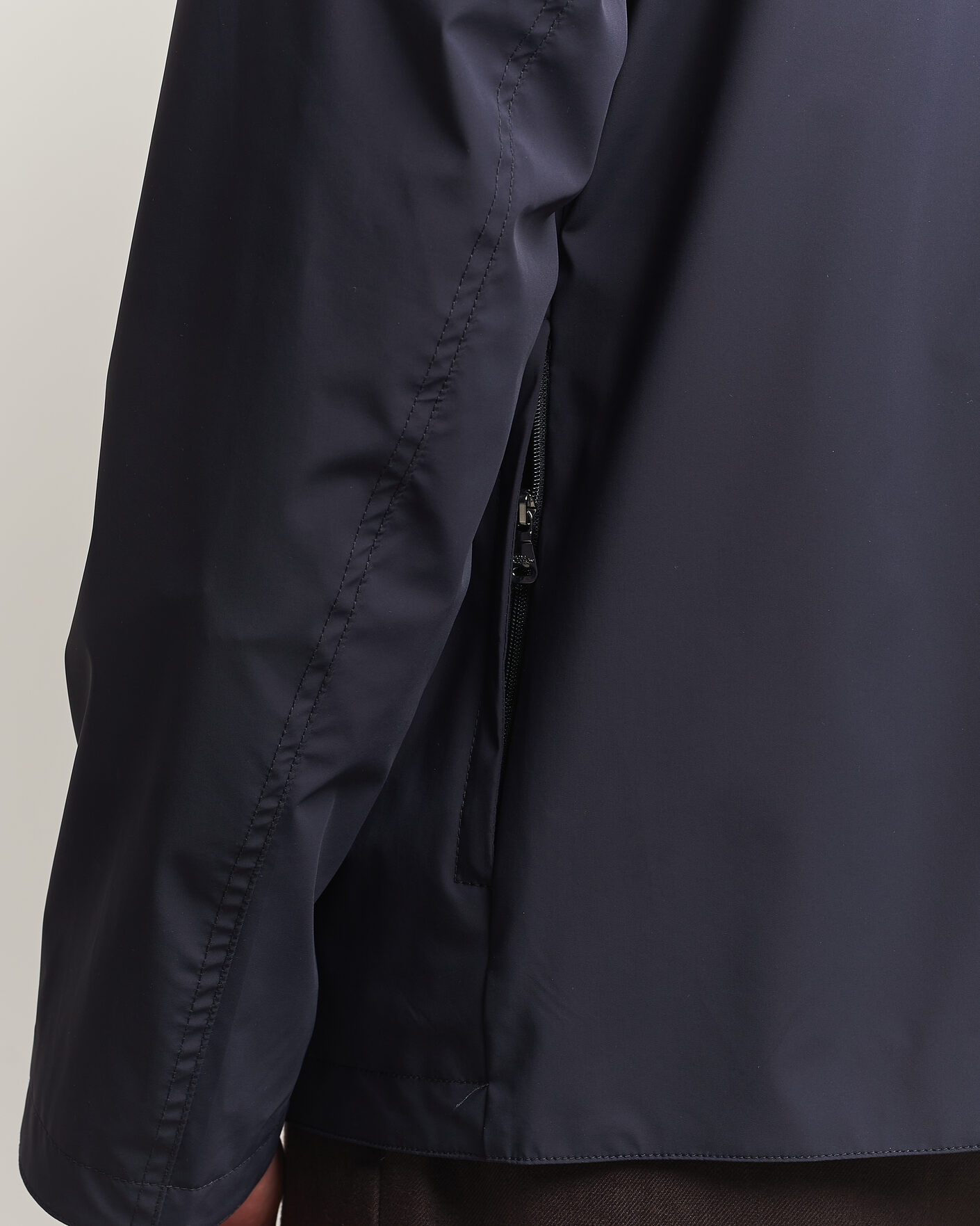 Herre | Jakker | Oscar Jacobson | Light Zipped Shirt Jacket Navy