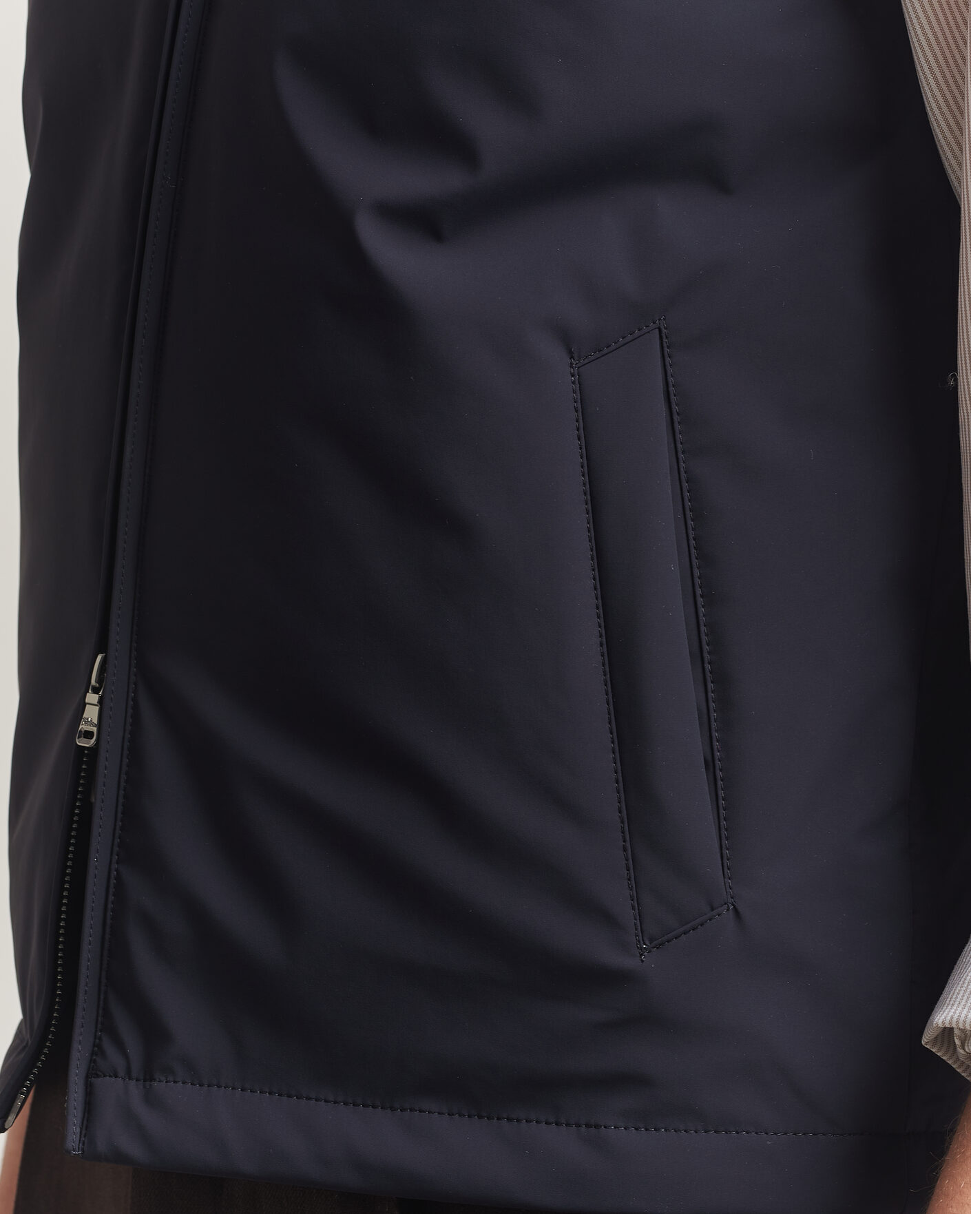 Herre | Veste | Oscar Jacobson | Light Zipped Waistcoat Navy