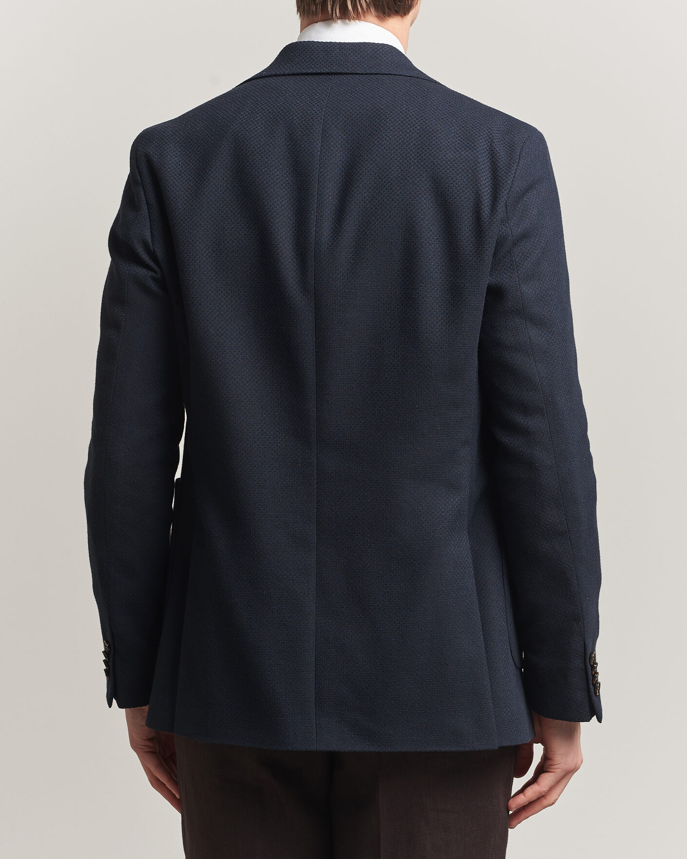 Herre | Blazere & jakker | Oscar Jacobson | Fogerty Patch Structure Cotton Blazer Navy