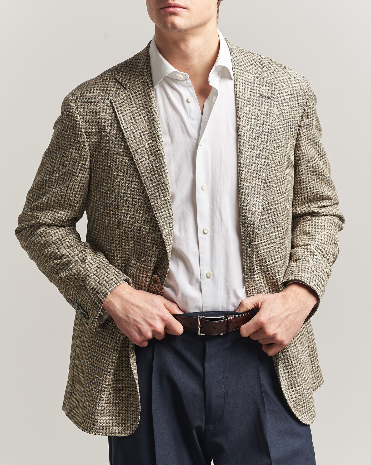 Herre | Blazere & jakker | Oscar Jacobson | Robert Wool/Silk/Cotton Blazer Green