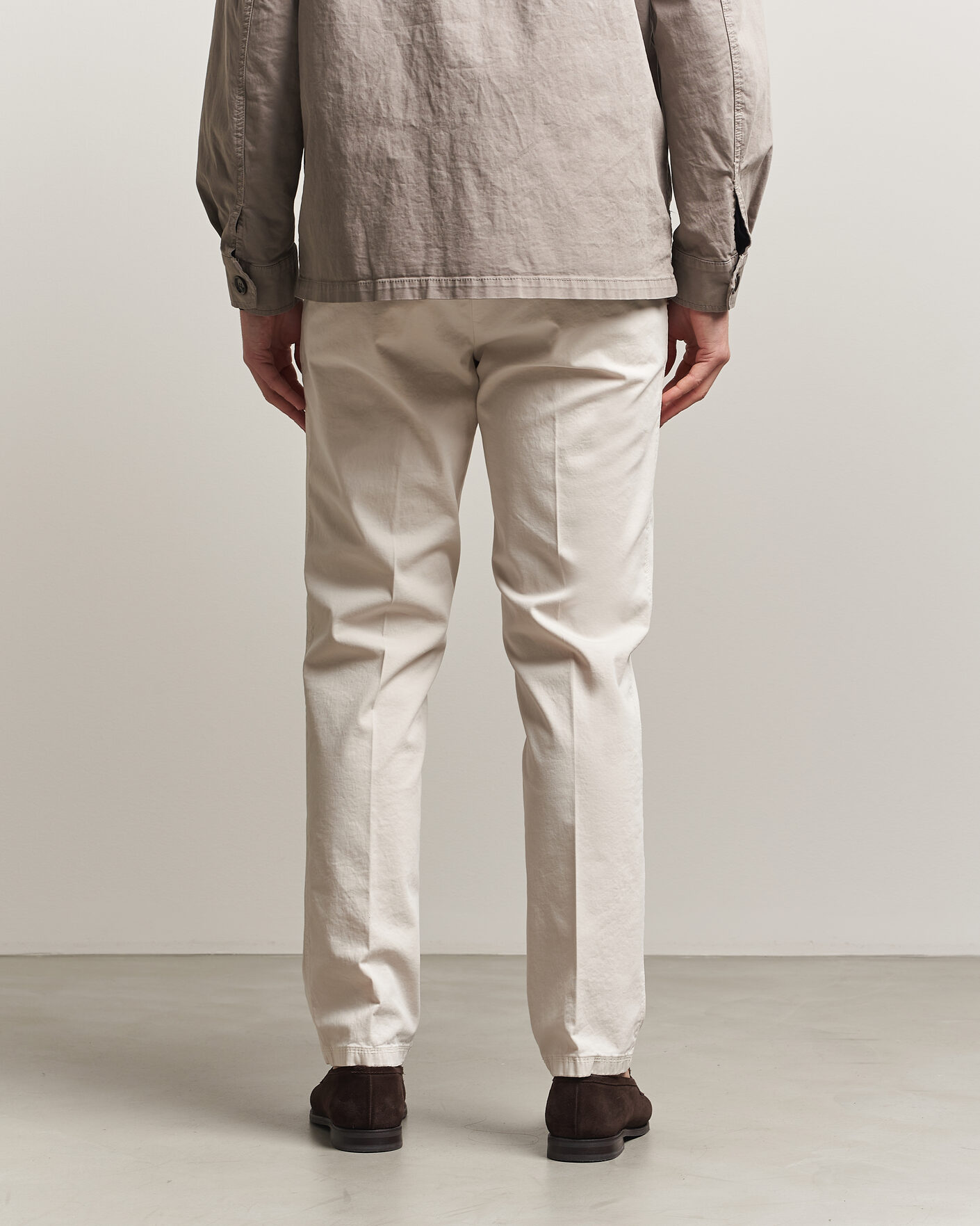 Herre | Bukser | Oscar Jacobson | Danik Cotton Trousers White