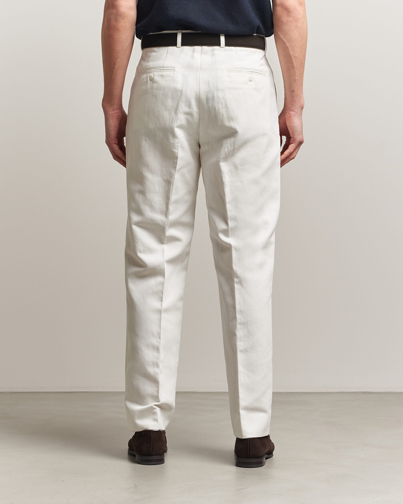 Herre | Bukser | Oscar Jacobson | Dell Cotton Trousers White