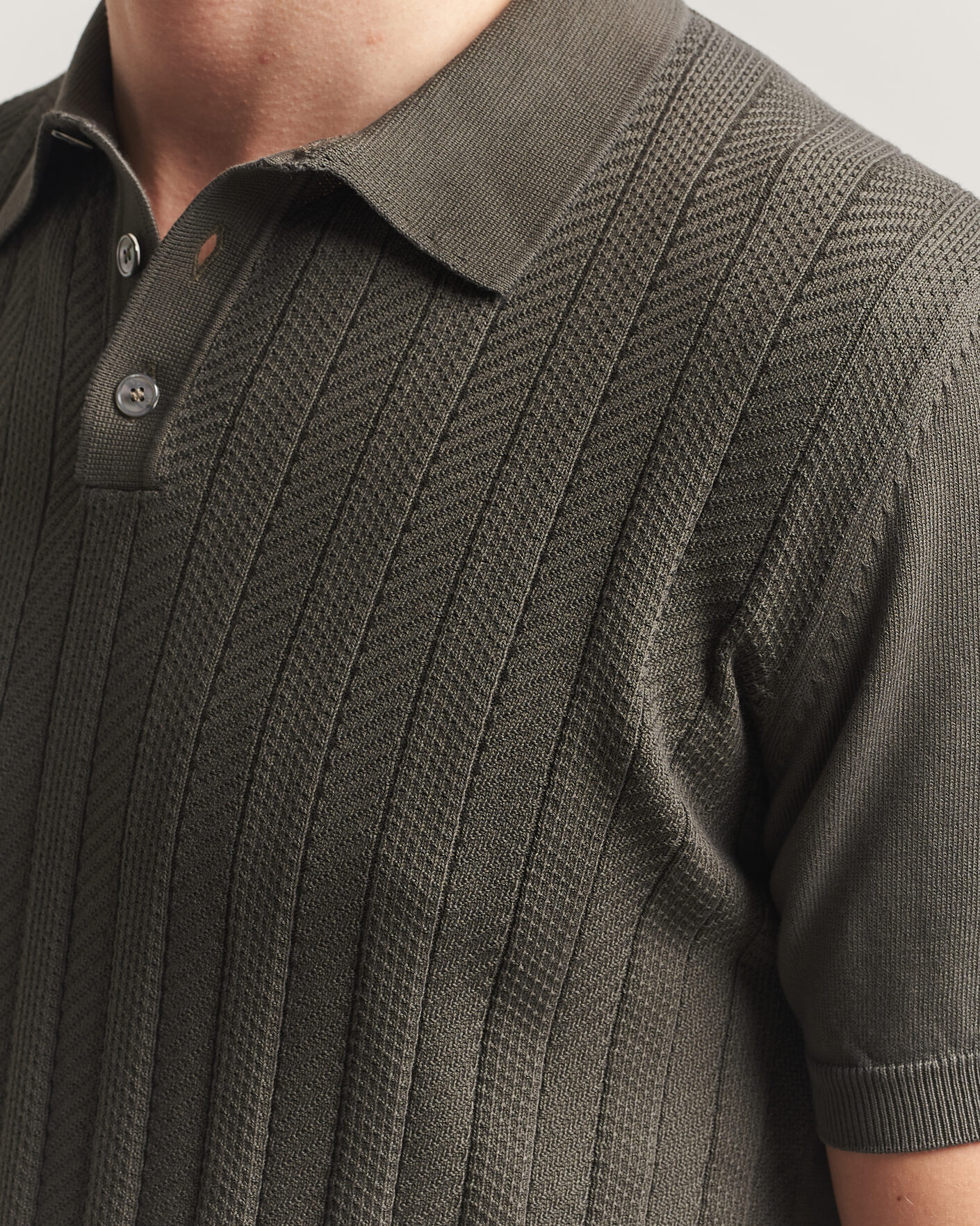 Herre | Polotrøjer | Oscar Jacobson | Barto Structured Cotton Polo Green