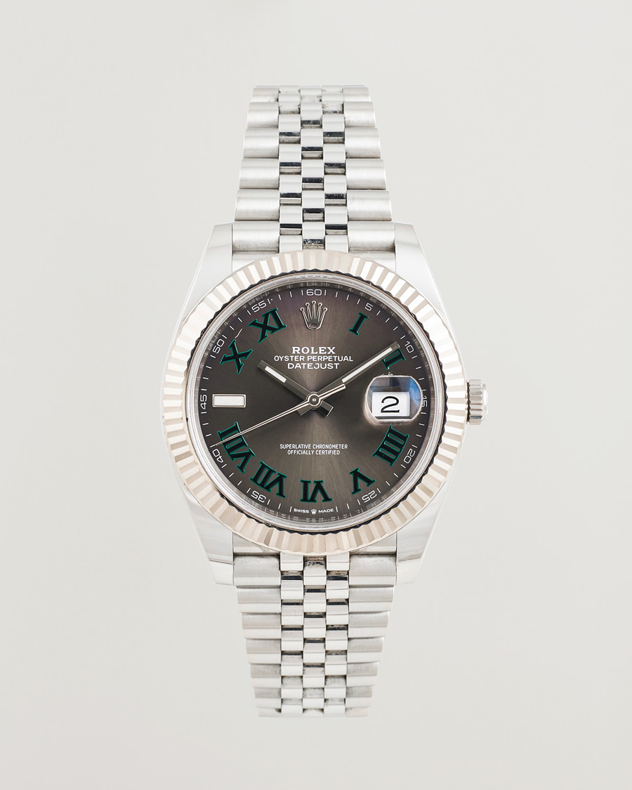 Herre | Pre-Owned & Vintage Watches | Rolex Pre-Owned | Datejust 41 Wimbledon 