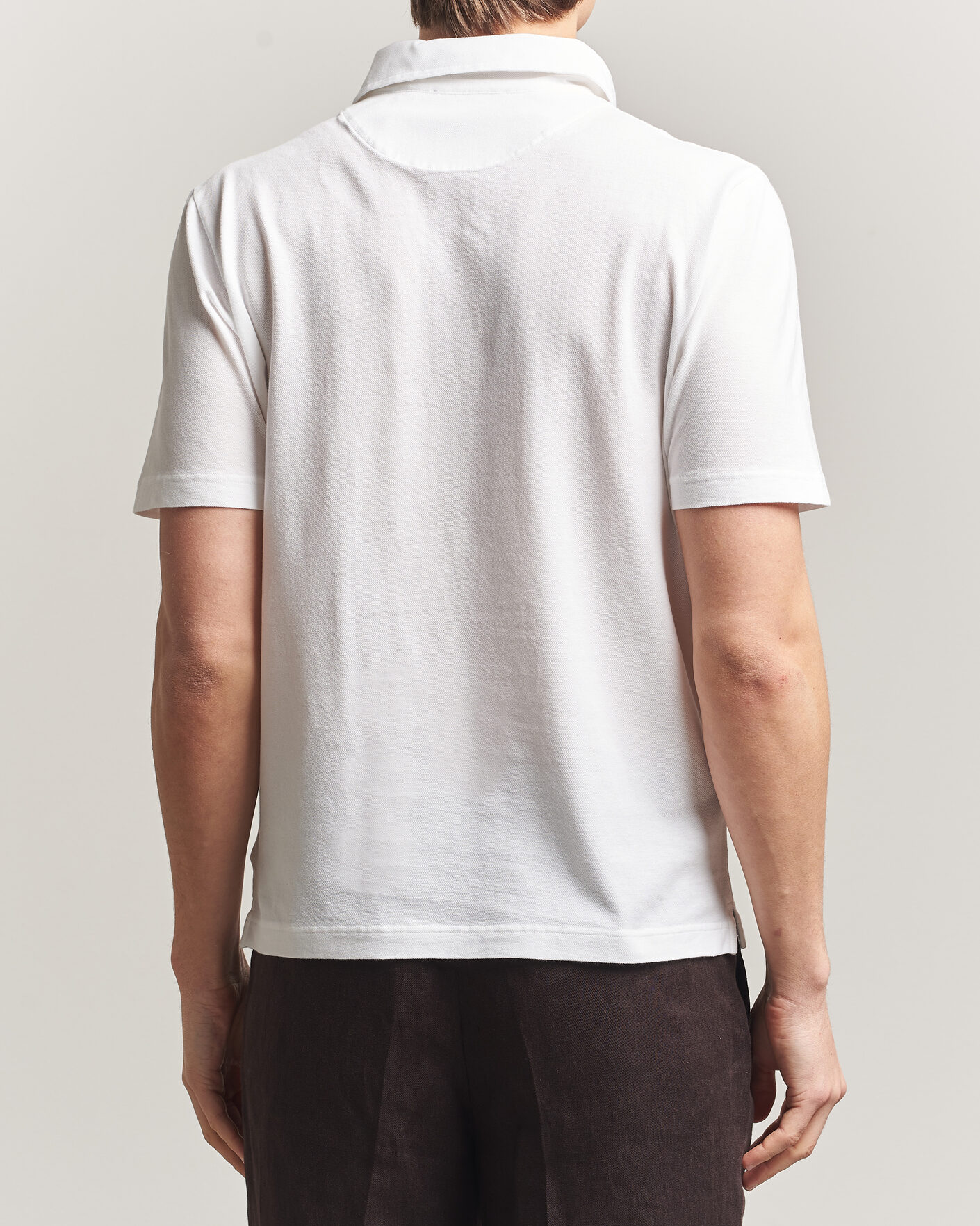 Herre | Polotrøjer | Zanone | Soft Cotton Piquet Polo White