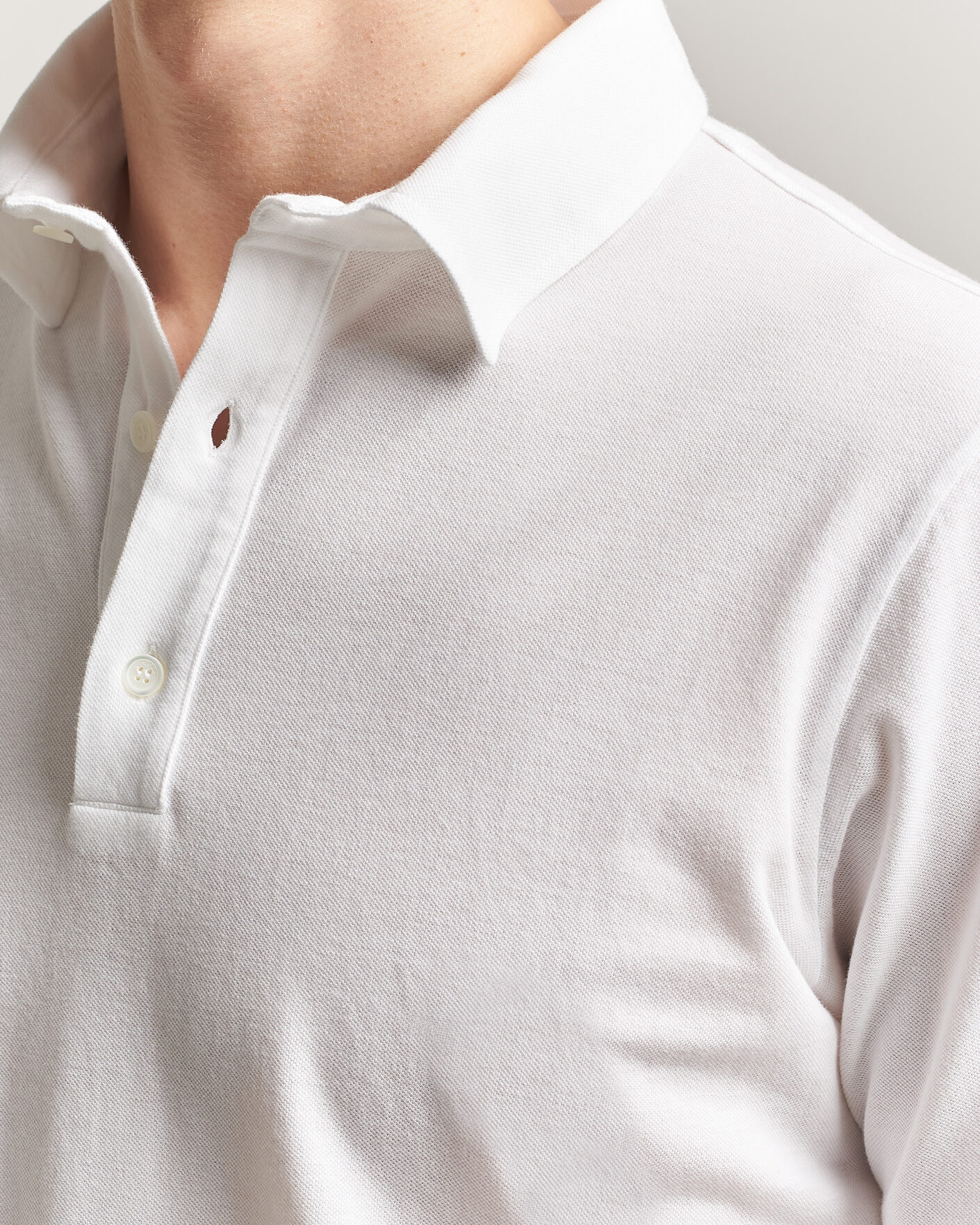 Herre | Polotrøjer | Zanone | Soft Cotton Piquet Polo White
