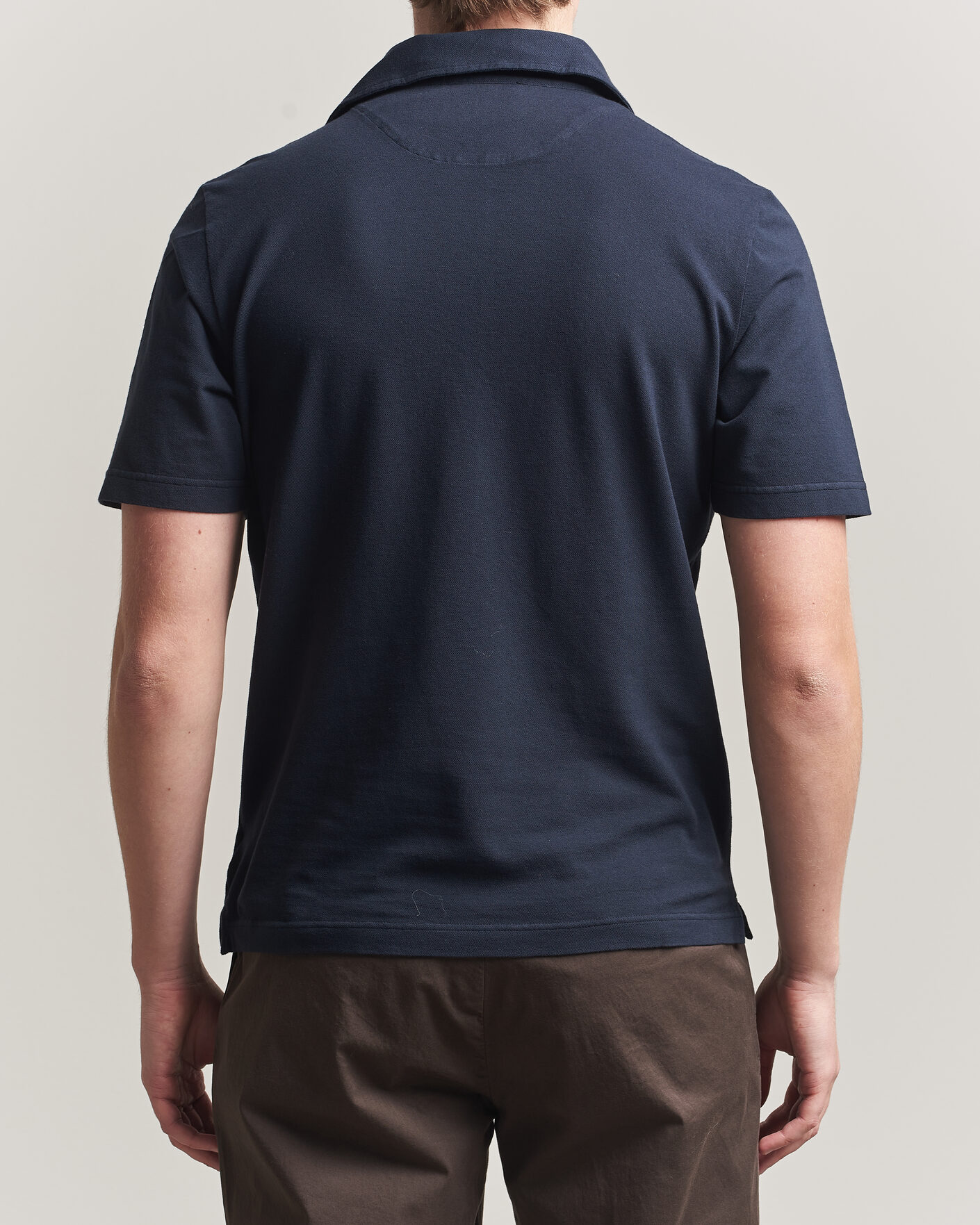Herre | Polotrøjer | Zanone | Soft Cotton Piquet Polo Navy