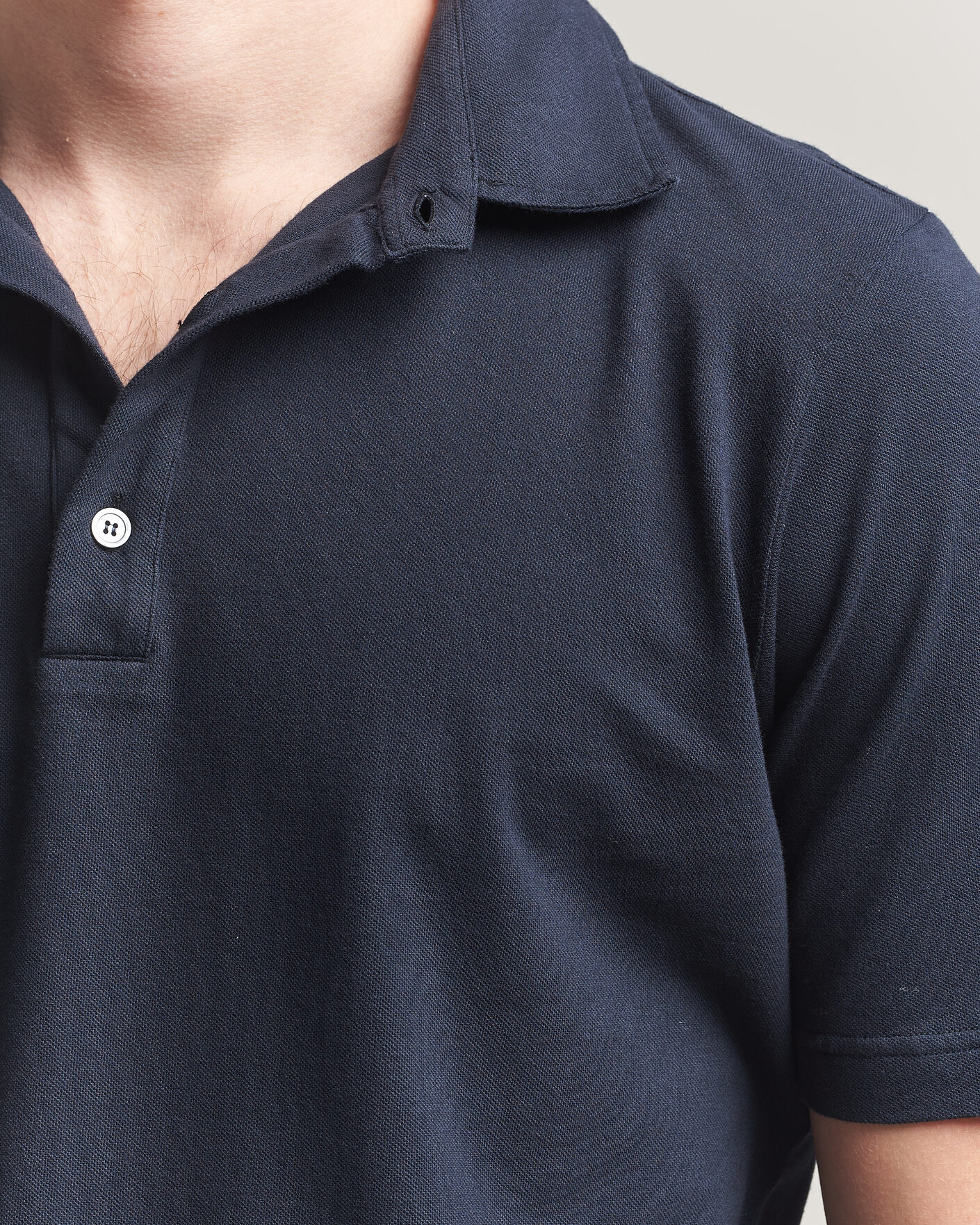Herre | Polotrøjer | Zanone | Soft Cotton Piquet Polo Navy