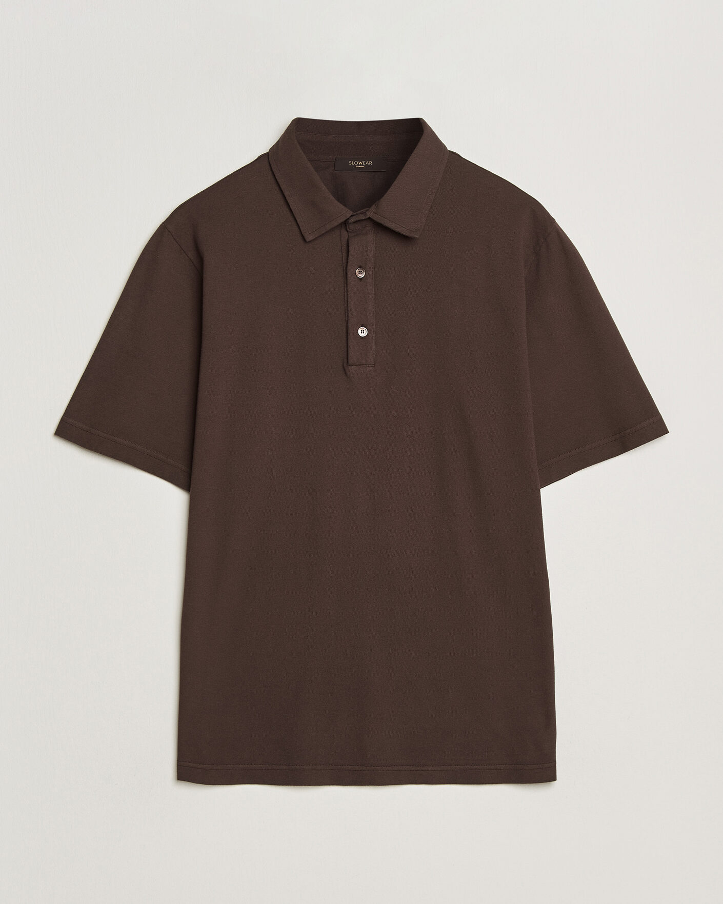 Herre | Polotrøjer | Zanone | Soft Cotton Piquet Polo Chocolate