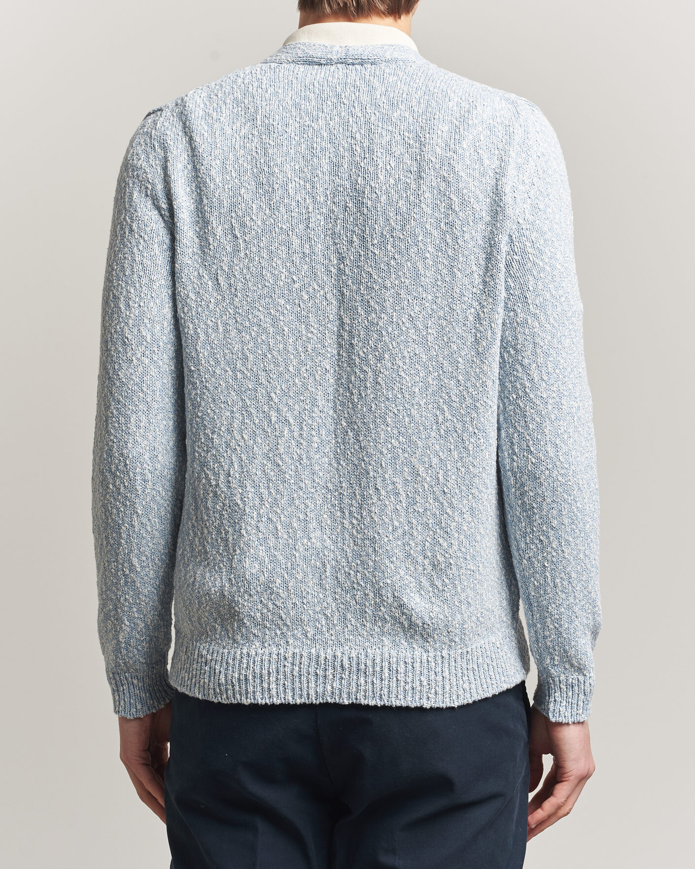 Herre | Trøjer | Zanone | Mouline Cardigan Sky Blue