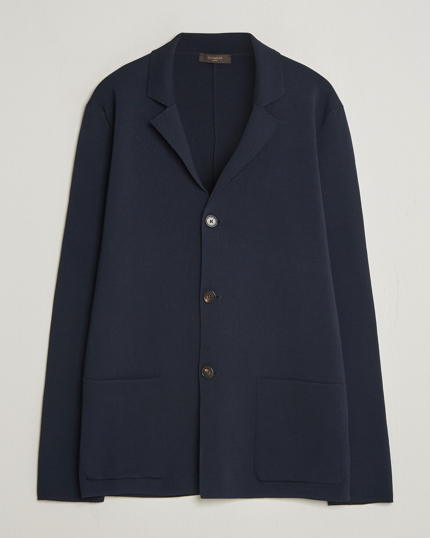 Herre | Blazere & jakker | Zanone | Knitted Cotton Blazer Navy