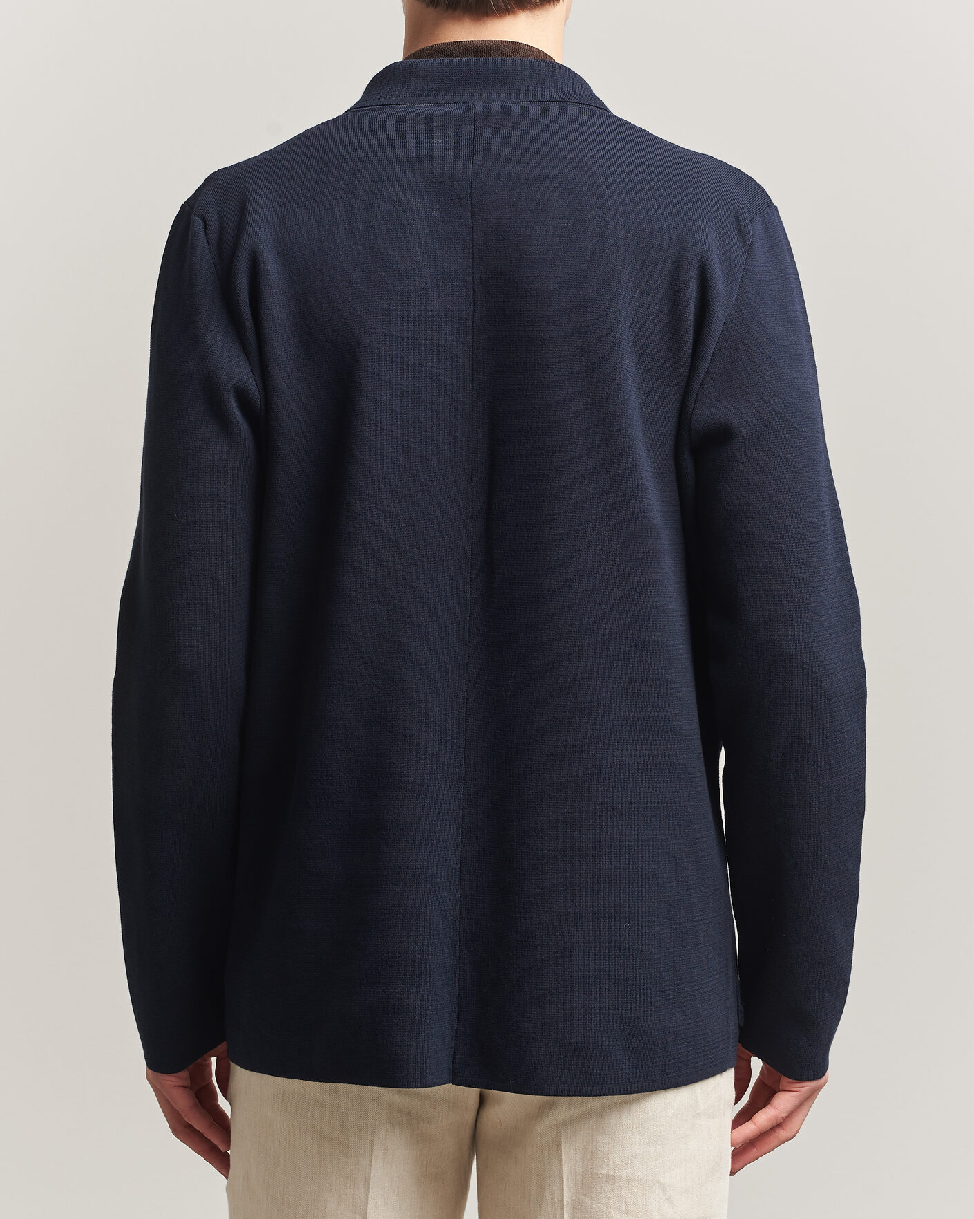 Herre | Blazere & jakker | Zanone | Knitted Cotton Blazer Navy