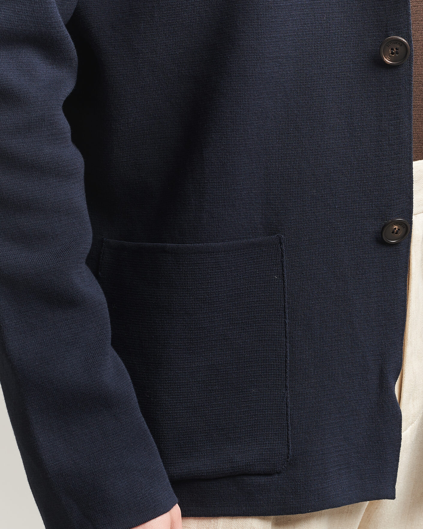 Herre | Blazere & jakker | Zanone | Knitted Cotton Blazer Navy