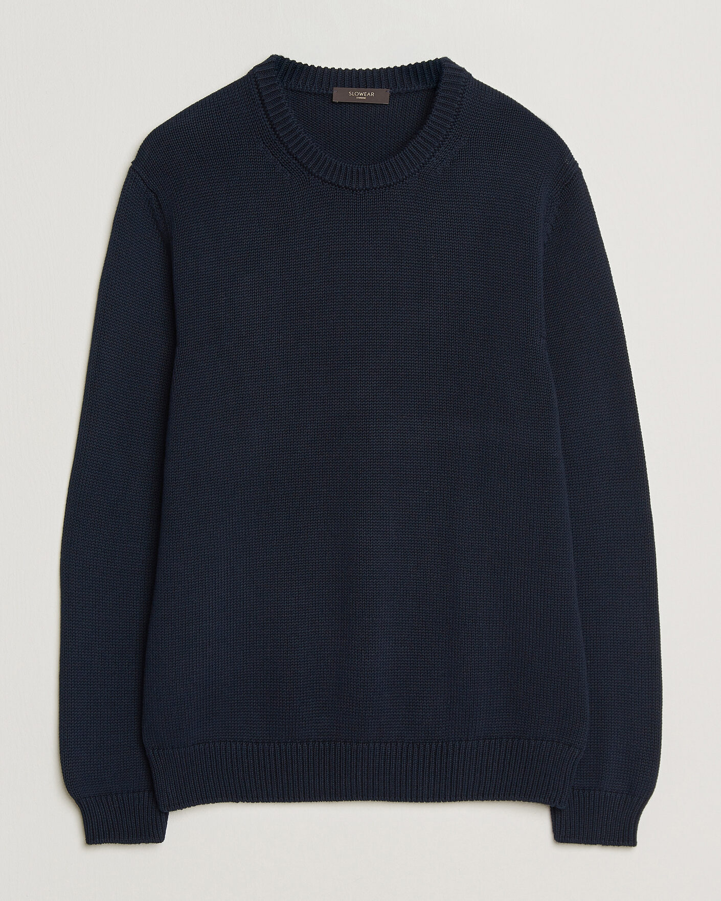 Herre | Trøjer | Zanone | Soft Cotton Crew Neck Sweater Navy