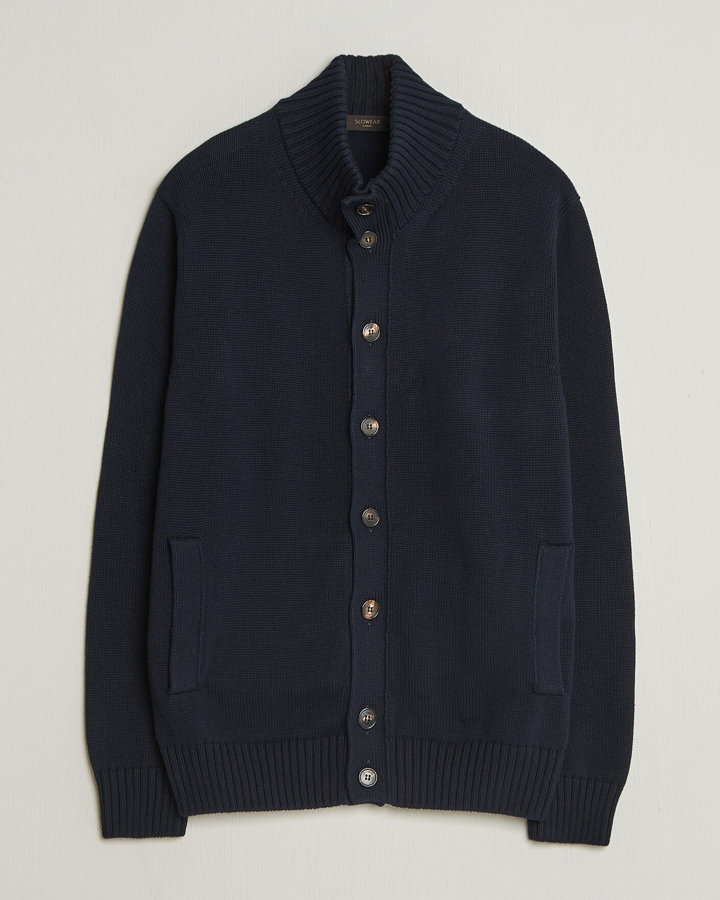 Herre | Trøjer | Zanone | Soft Cotton Chioto Cardigan Navy